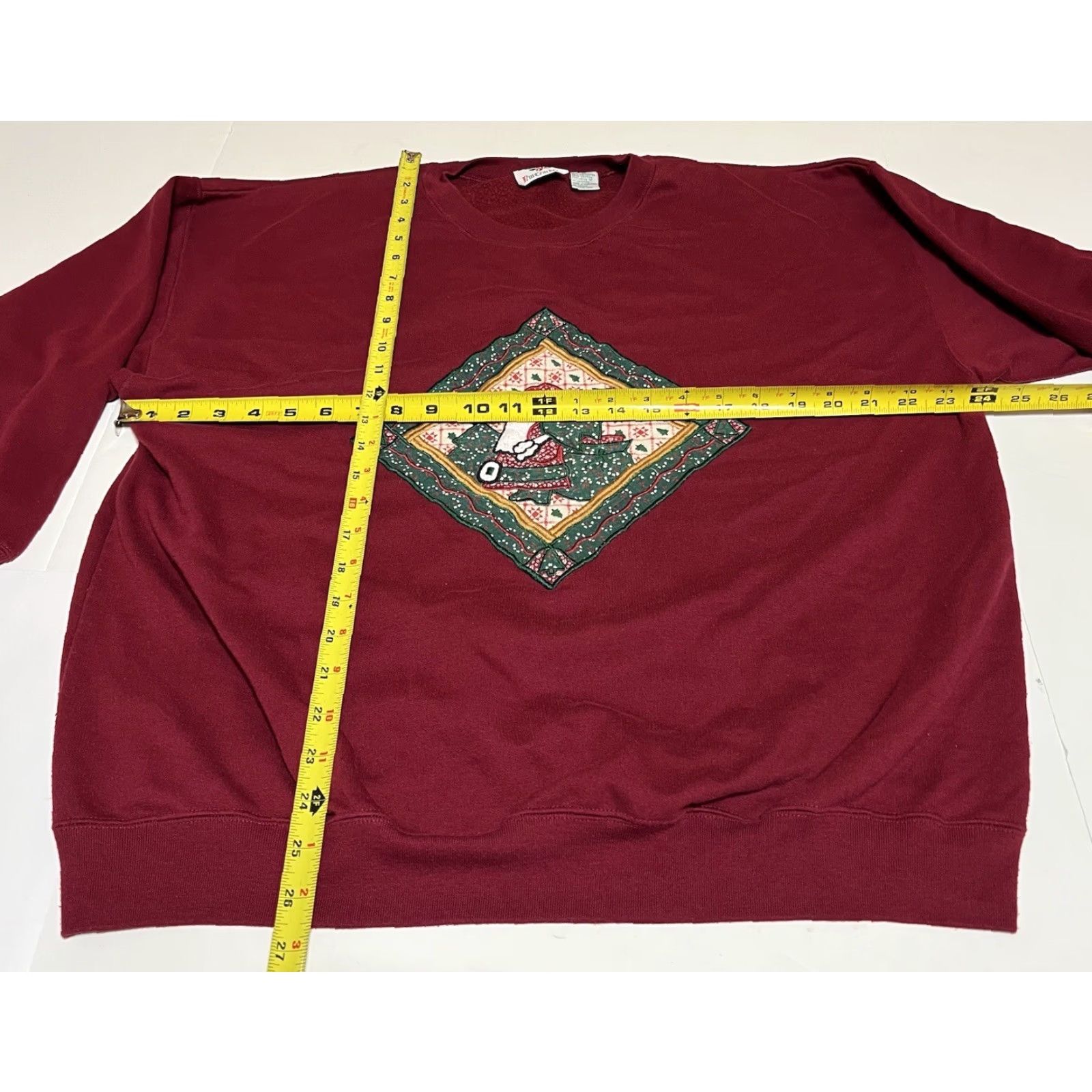 Vintage VINTAGE Nutcracker Sweatshirt Crewneck Christmas Women’s 20W Green Cotton Blend Embroidered Santa Patch Pullover +Plus Size Women Size 3XL / US 20-22 - 4 Thumbnail