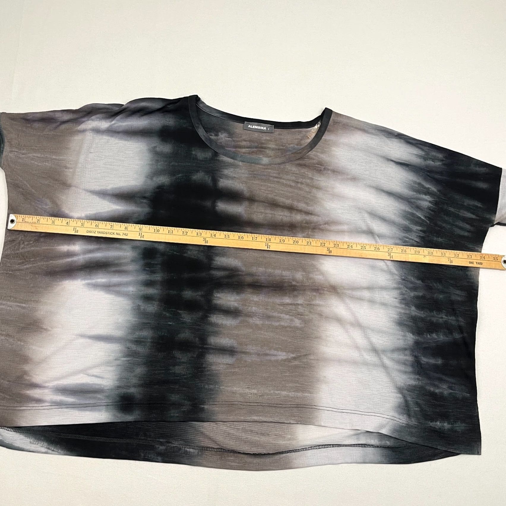 Vintage Alembika Blouse Womens S Oversized Tie-Dye Abstract Artsy Lagenlook Relaxed Top Size S / US 4 / IT 40 - 7 Thumbnail