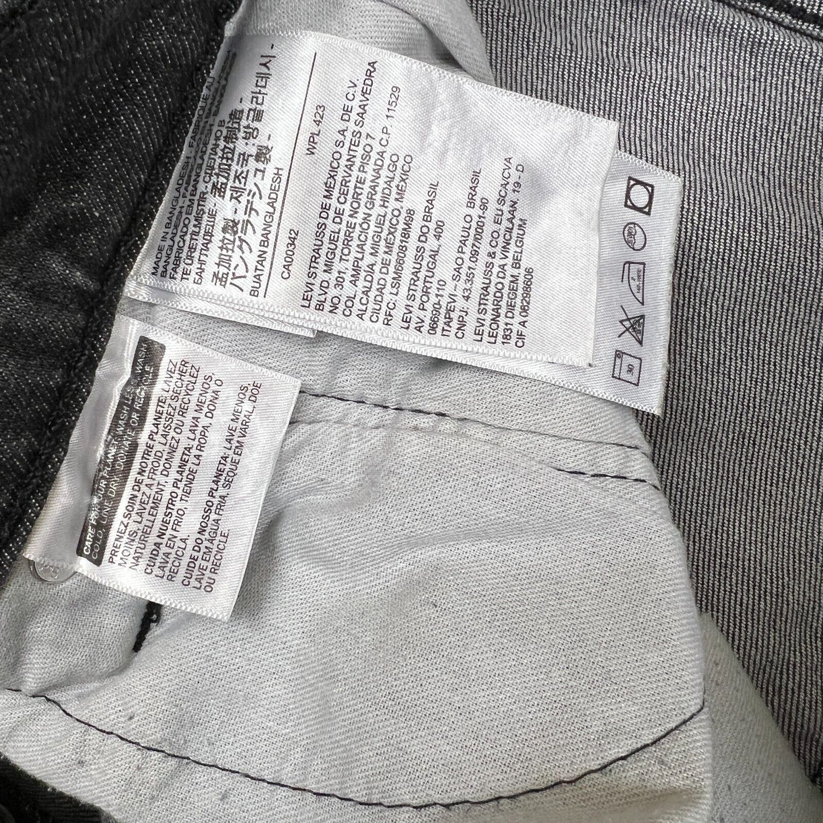 Levi's × Vintage Levi's 511 Jeans Mens 34x31 Gray Slim Stone Wash Denim Pants Size US 34 / EU 50 - 7 Thumbnail