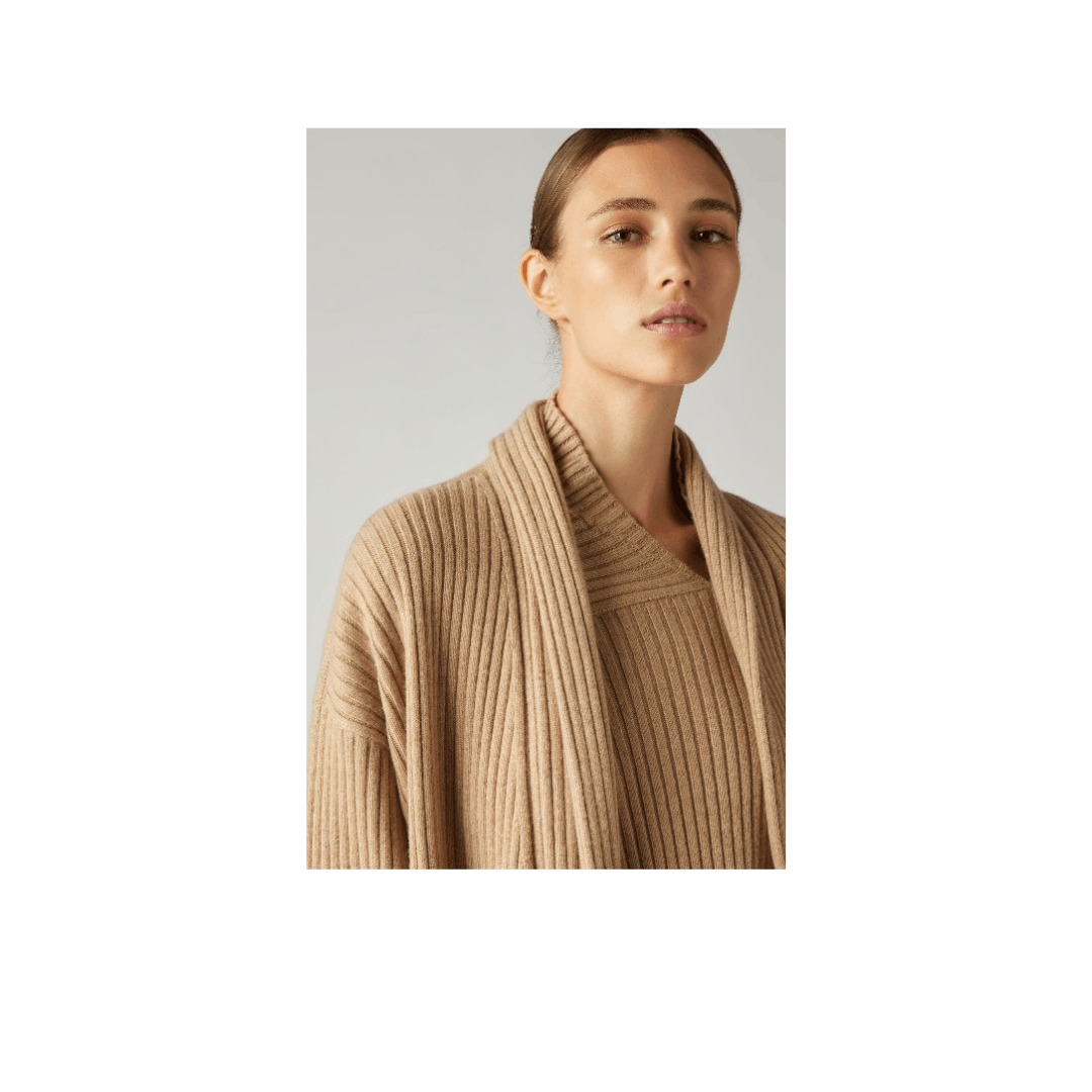 Loro Piana o1srvl11e1224 Mellbreak Cardigan in Camel Size M / US 6-8 / IT 42-44 - 3 Thumbnail