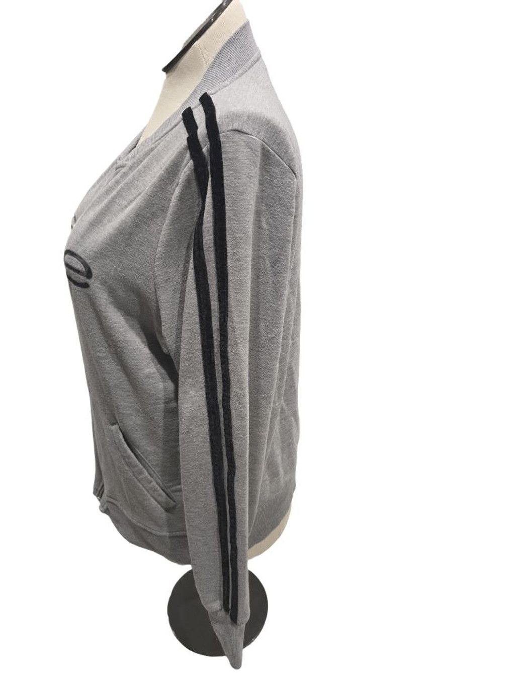 Bebe Women's Bebe Gray Zipper Front Sweatshirt Size 1X Size XL / US 12-14 / IT 48-50 - 2 Thumbnail