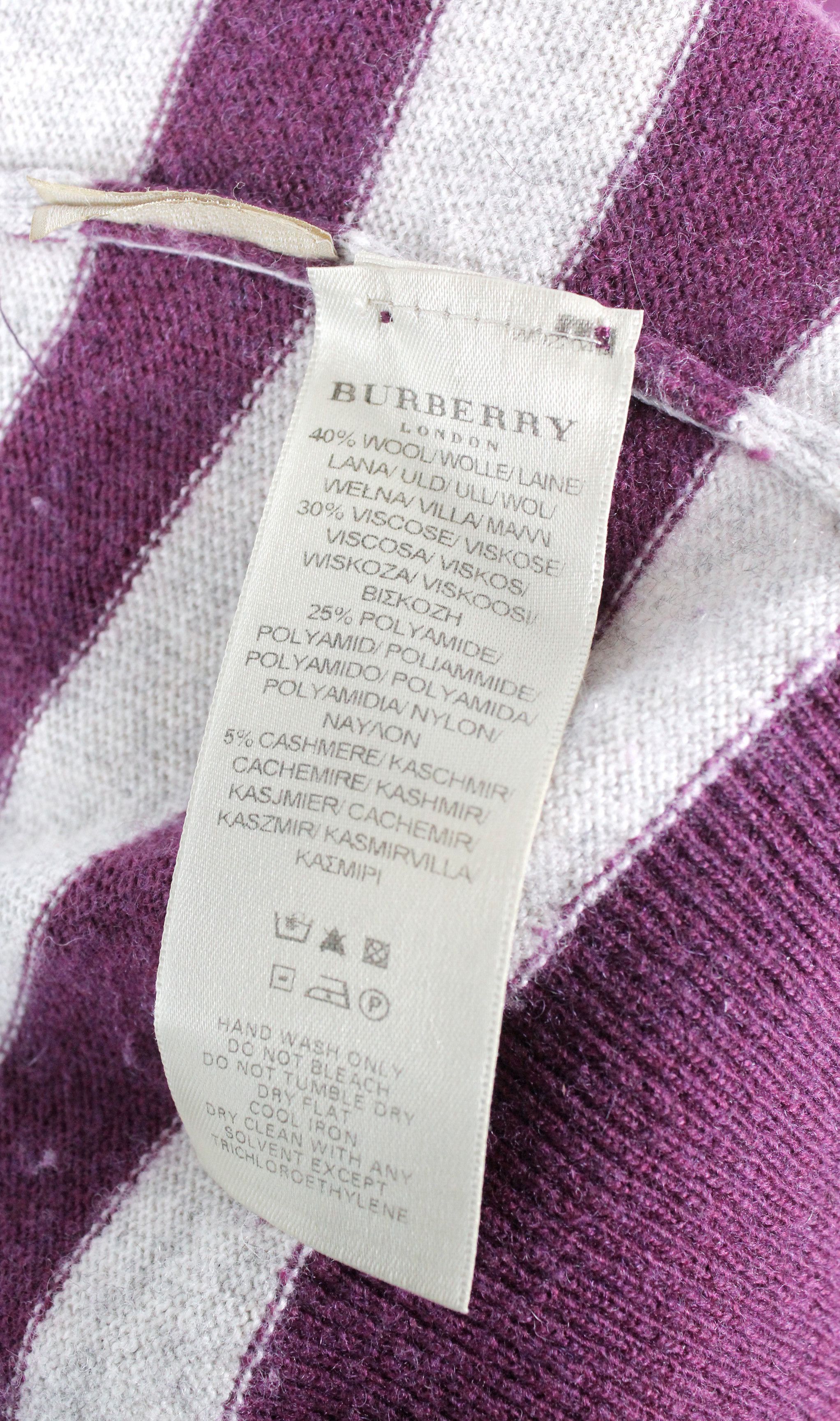 Burberry Burberry Knight Logo Striped Cardigan Sweater Size M / US 6-8 / IT 42-44 - 5 Thumbnail