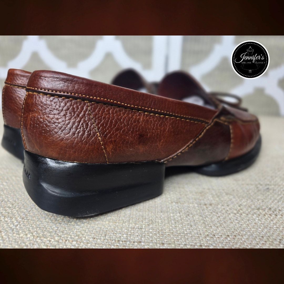 Cole Haan Cole Haan Country Men's Brown Pebbled Leather Loafers 10.5 Size US 10.5 / EU 43-44 - 9 Thumbnail