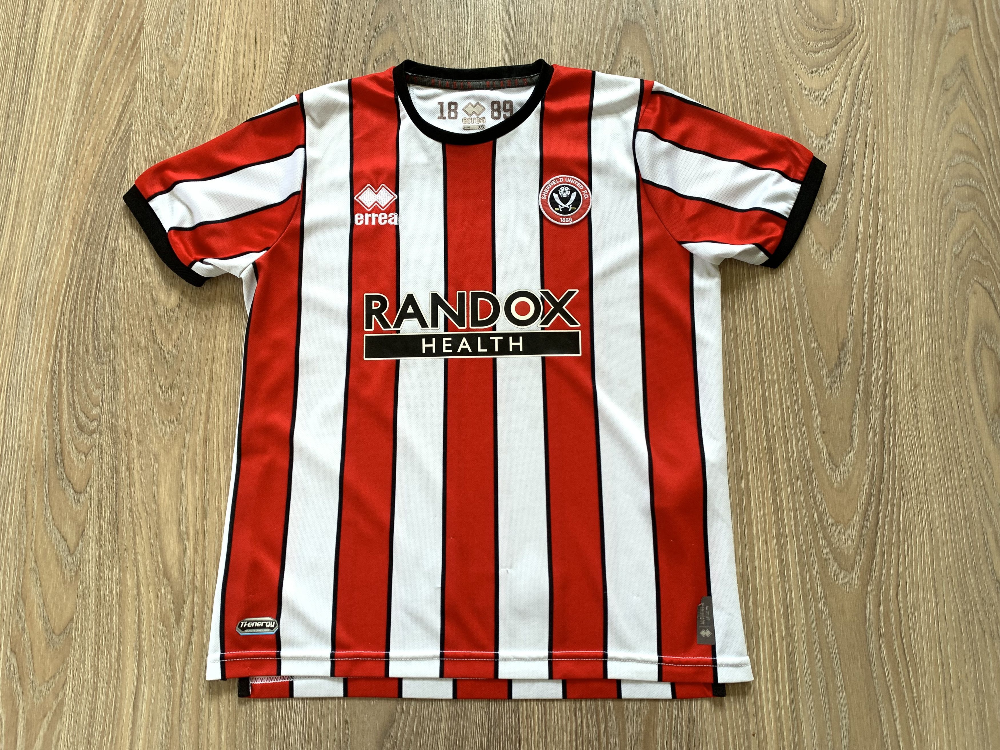 Errea Stripe Errea Sheffield United FC Training Soccer Jersey Size US XS / EU 42 / 0 - 2 Thumbnail