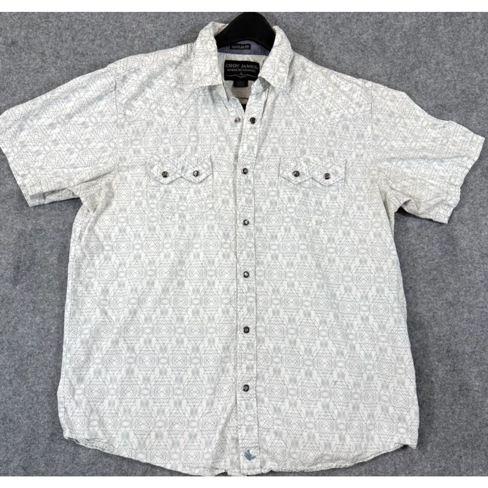 Cody James Cody James Shirt Mens L White Western Pearl Snap Regular Fit Short Sleeve Shirt Mens L White Western Pearl Snap Regular Fit Short Sleeve Size US L / EU 52-54 / 3 - 2 Thumbnail