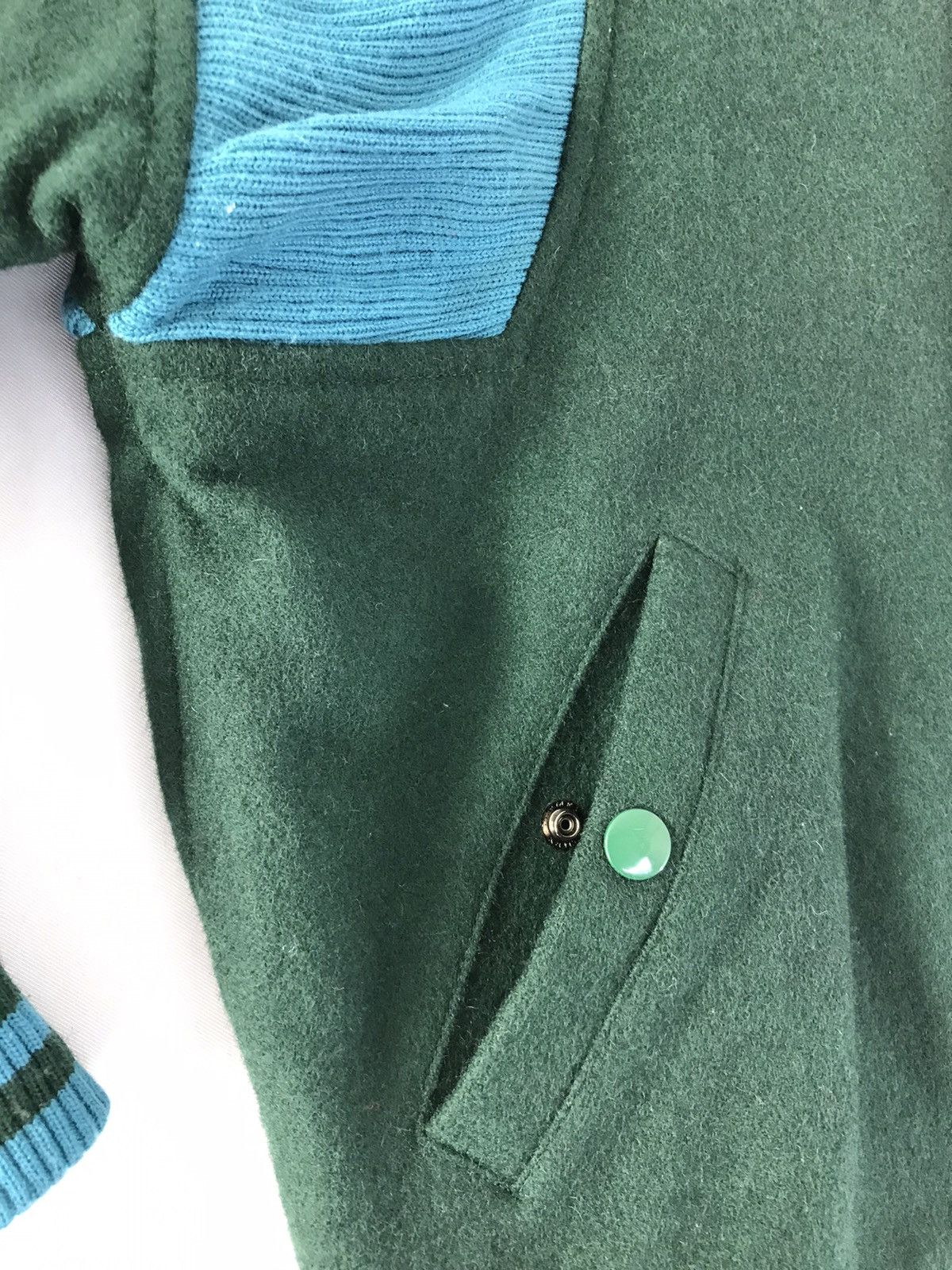 Vintage Vintage Cocodes Varsity Jacket Distressed Green Colour Style Size US M / EU 48-50 / 2 - 6 Thumbnail