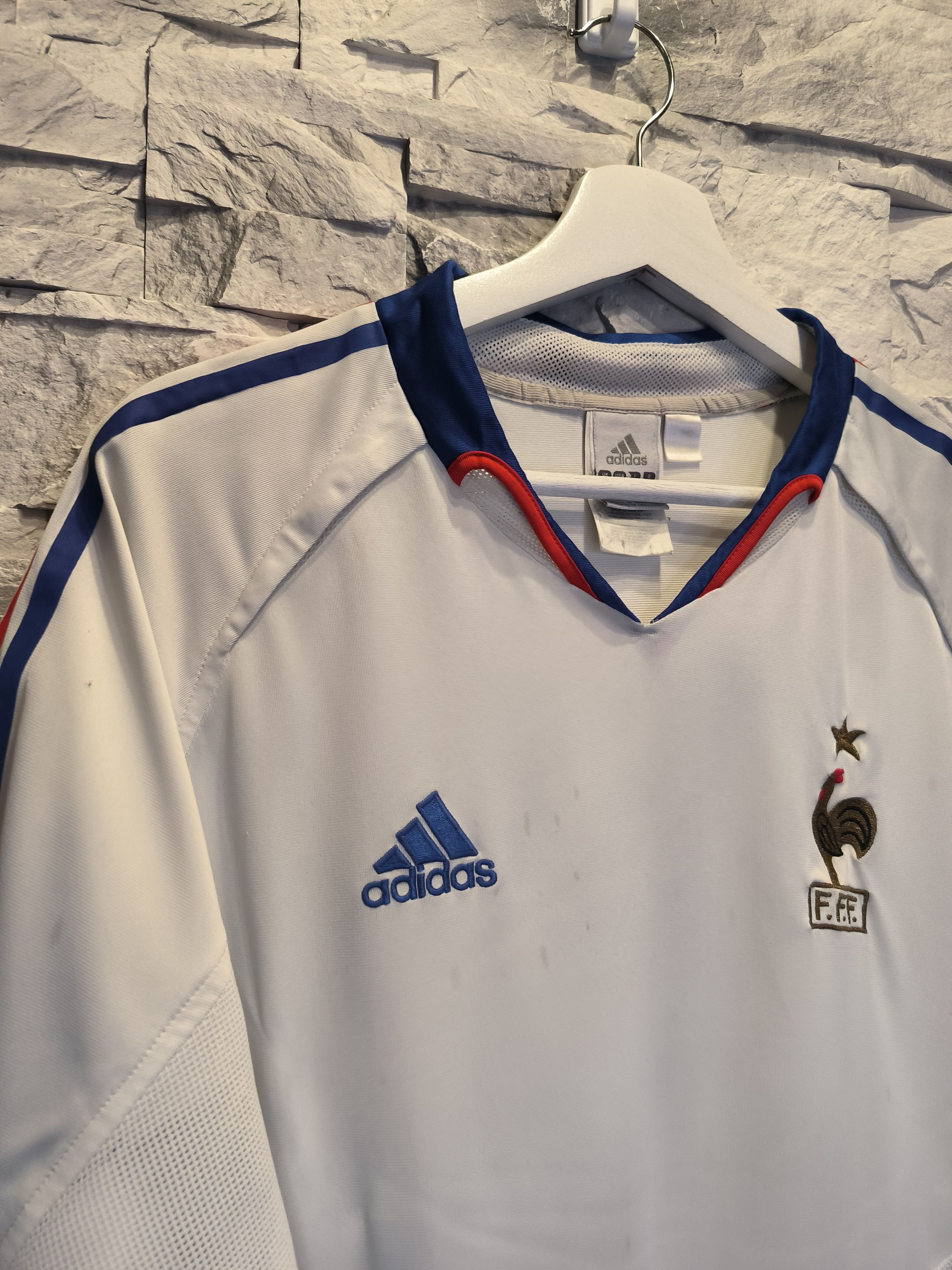 Adidas × Vintage Vintage Adidas Soccer Jersey France National Team 2004 2005 Size US L / EU 52-54 / 3 - 3 Thumbnail