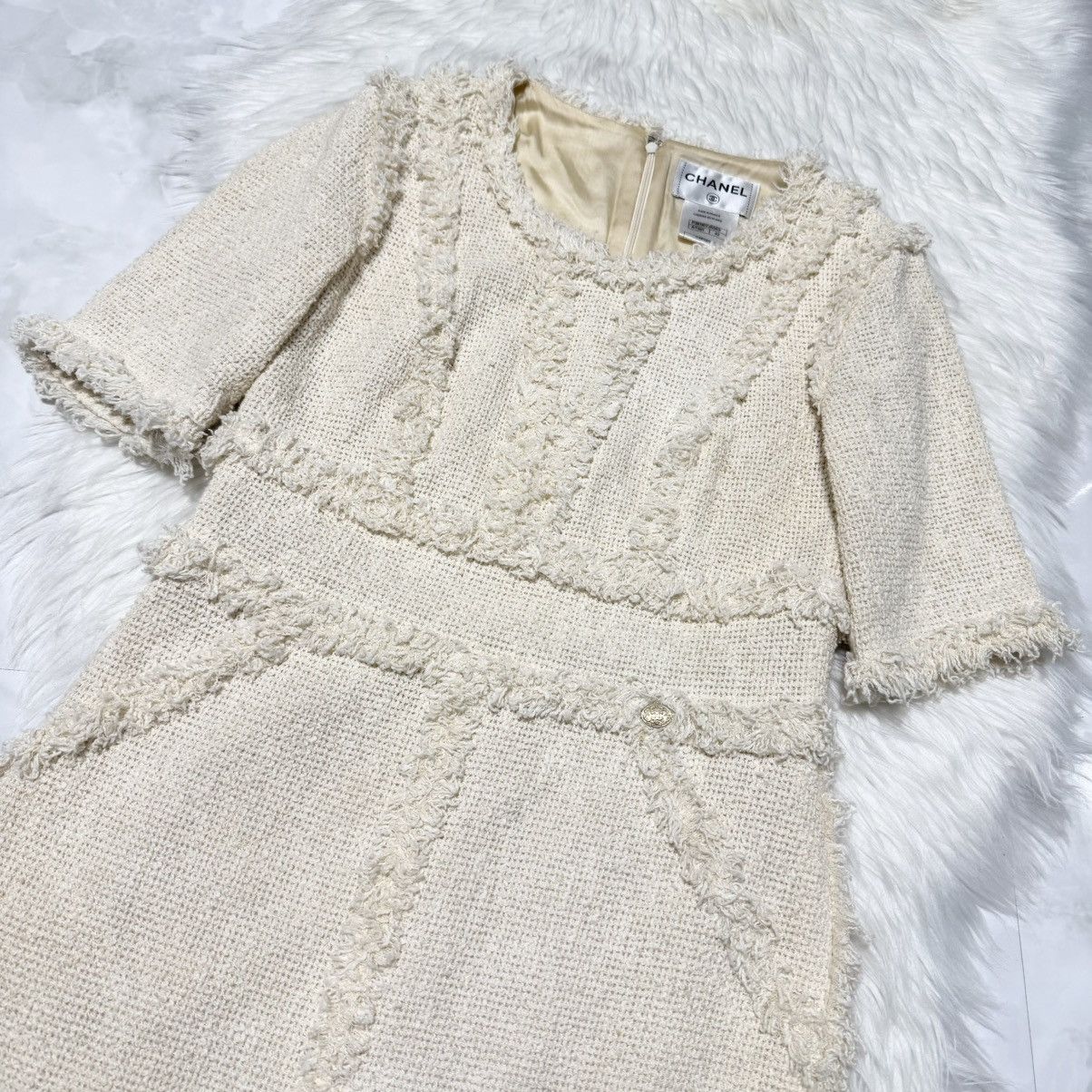 Chanel Genuine Chanel COCO Decoration Fringe Design Knit Dress 42 Size M / US 6-8 / IT 42-44 - 6 Thumbnail