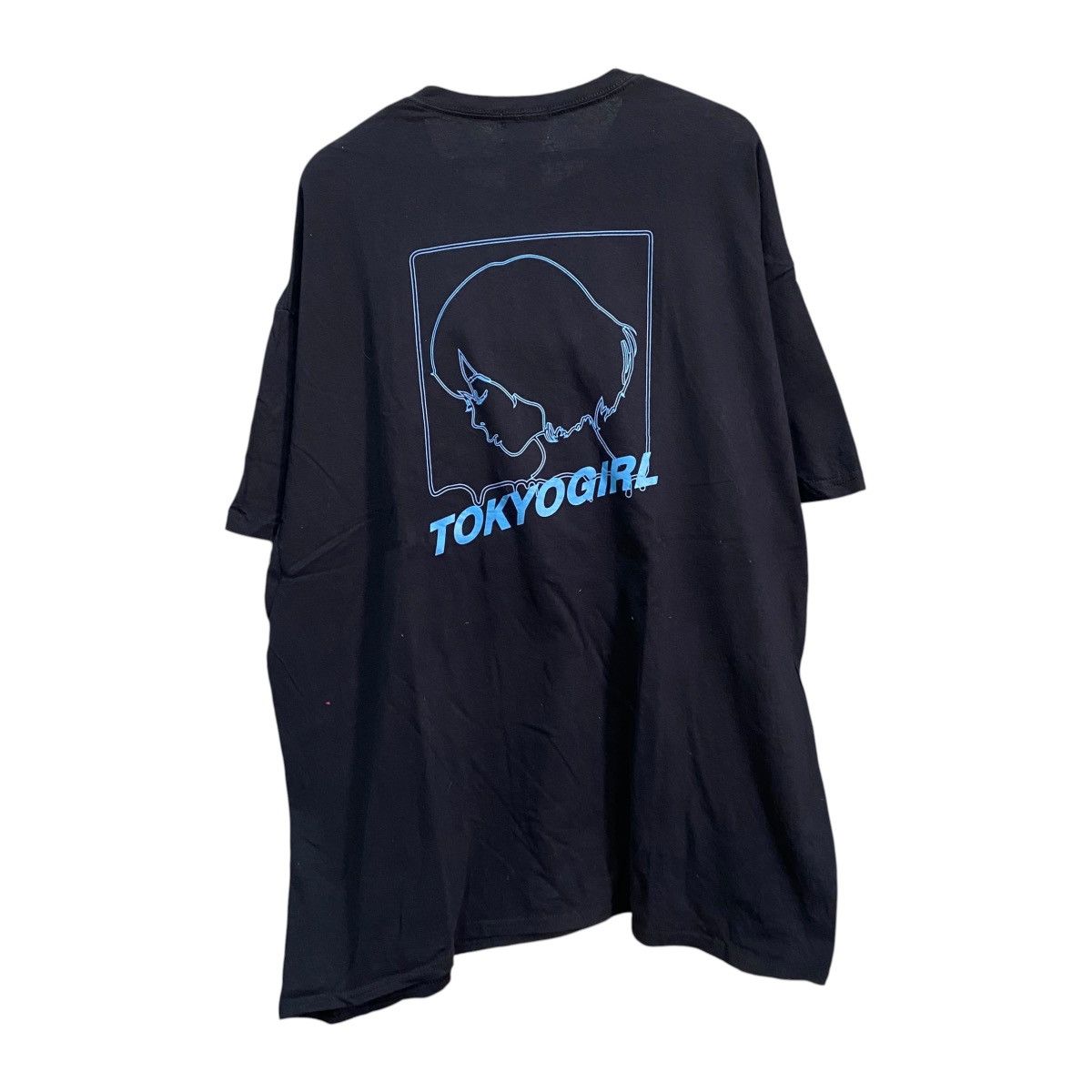 Japanese Brand Vintage Tokyo Girl Anime Graphic Tee Black Light Blue Size US XXL / EU 58 / 5 - 1 Thumbnail