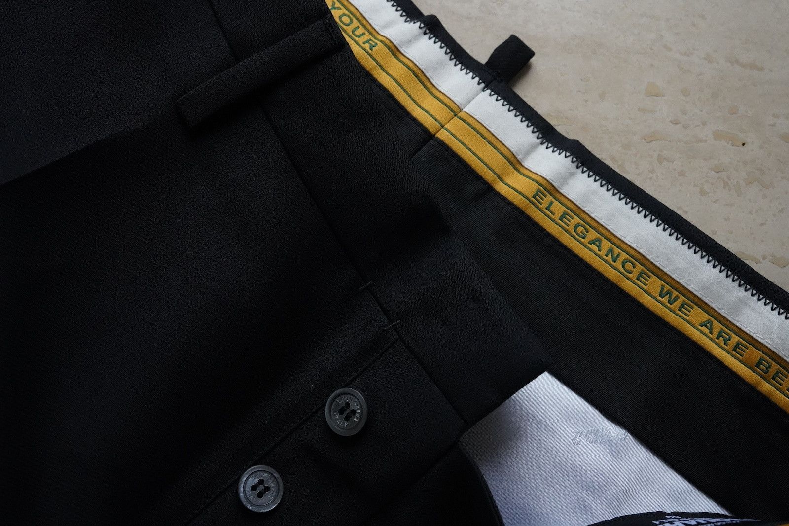 Dsquared2 DSQUARED2 Napoli Tailored Silk-Wool Tux Pants | Size 50 Size US 34 / EU 50 - 4 Thumbnail