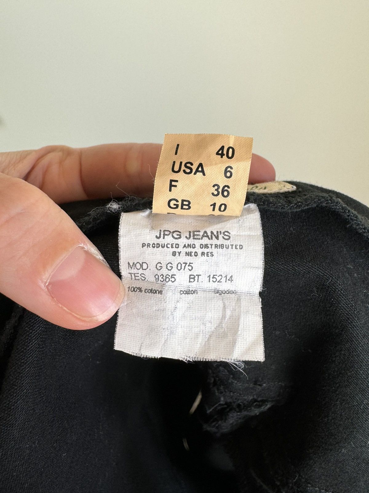 Jean Paul Gaultier Jean Paul Gaultier JPG vintage denim cotton black skirt maxi Size 27" / US 4 / IT 40 - 14 Thumbnail
