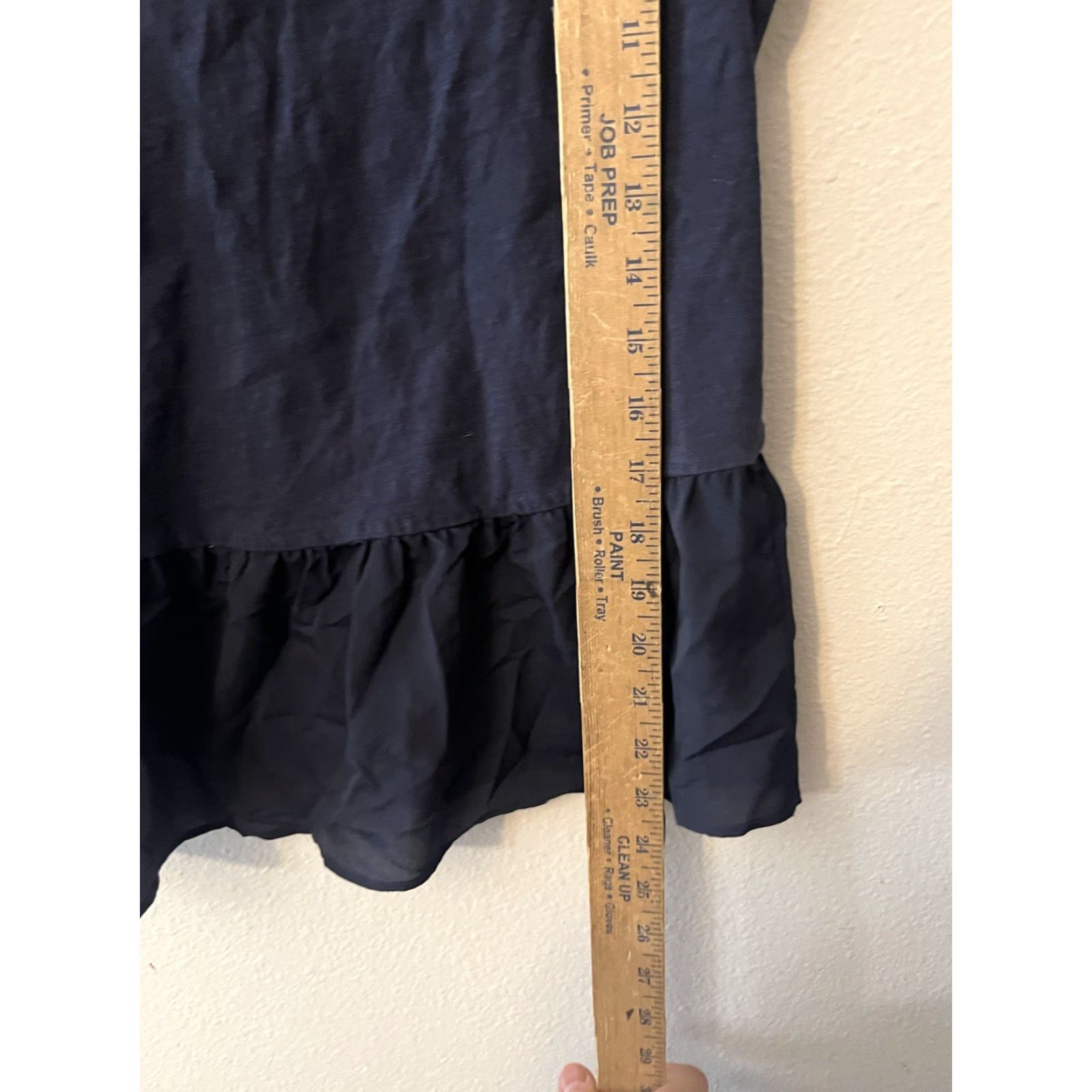 Banana Republic Banana Republic Shirt Womens Peplum T-Shirt Crew Neck Short Sleeve Navy Blue M Size M / US 6-8 / IT 42-44 - 5 Thumbnail