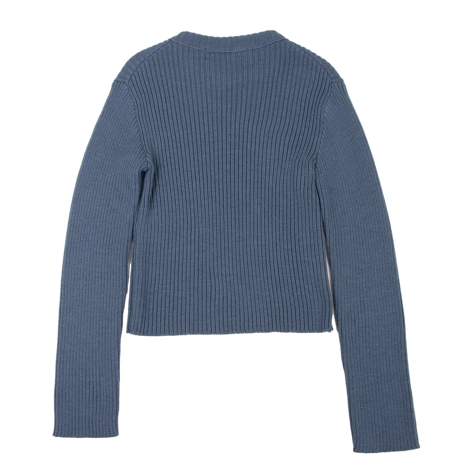 Comme des Garcons Homme Plus Ribbed Knit Sweater in Blue, Size S Size US S / EU 44-46 / 1 - 8 Thumbnail