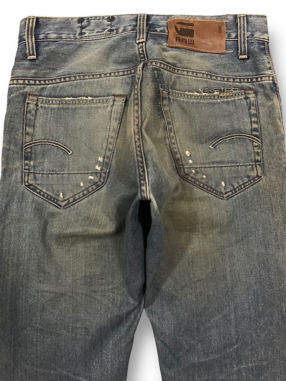 G-Star Vintage G Star Raw Mud Washed Slim Fit Jeans Made in Italy Size US 29 - 11 Thumbnail
