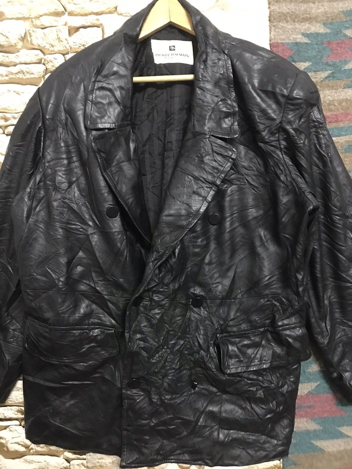 Pierre Balmain Pierre Balmain Paris Leather Jacket Size US XL / EU 56 / 4 - 4 Thumbnail