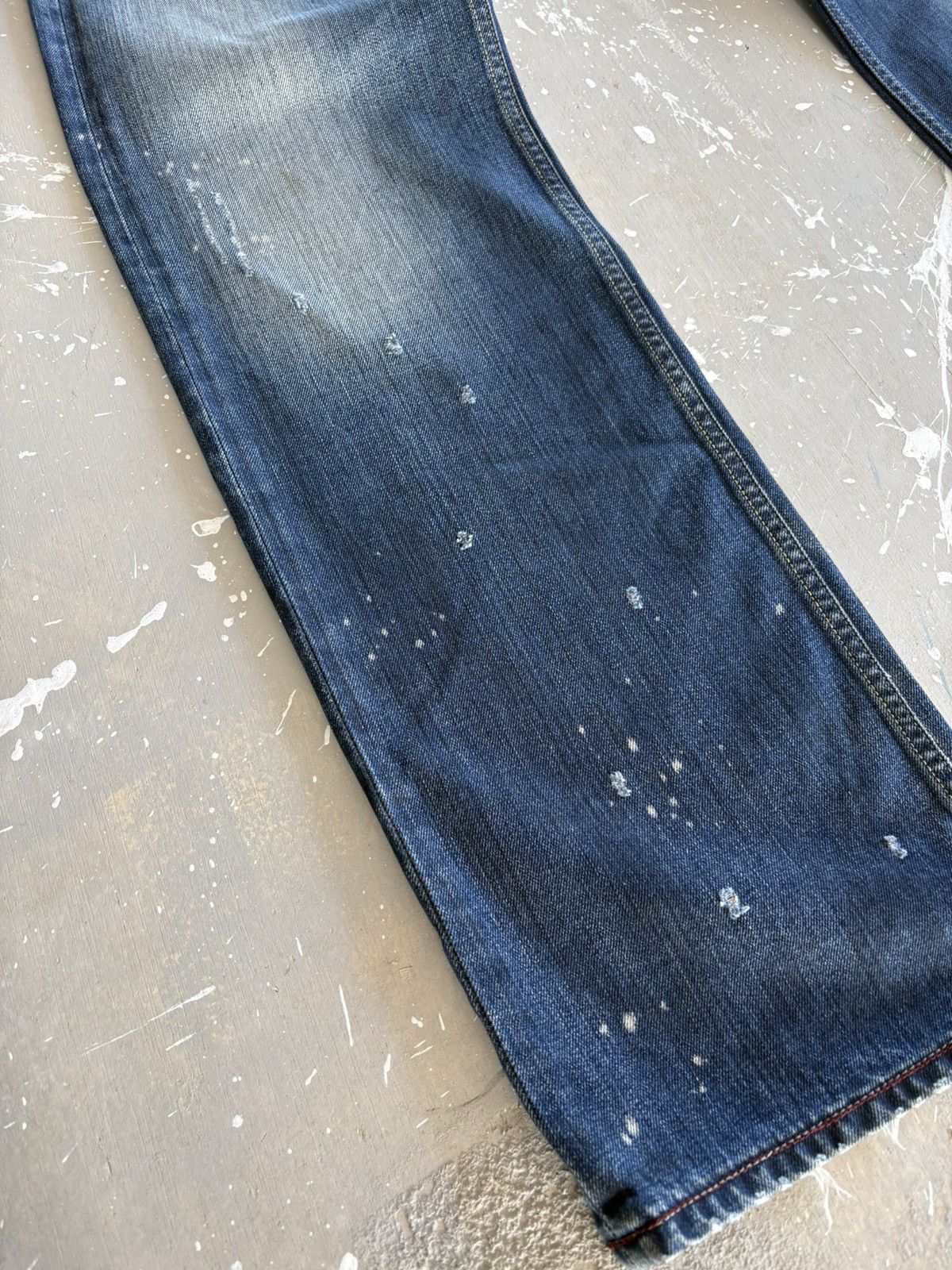 Diesel Vintage Distressed Diesel Acid Wash Denim Jeans Pants Size US 30 / EU 46 - 8 Thumbnail