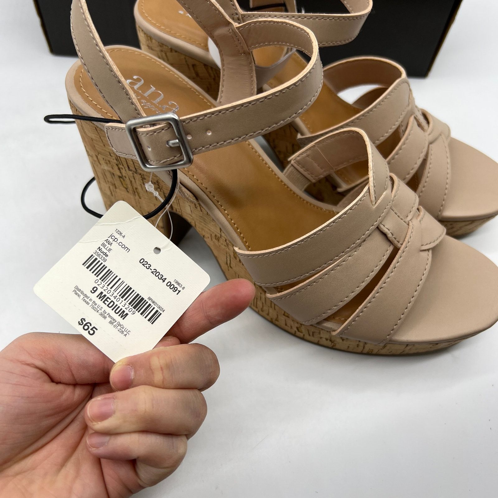 Other a.n.a Womens Billie Heeled Sandals Nude Color Size 9M Size US 9 / IT 39 - 5 Thumbnail