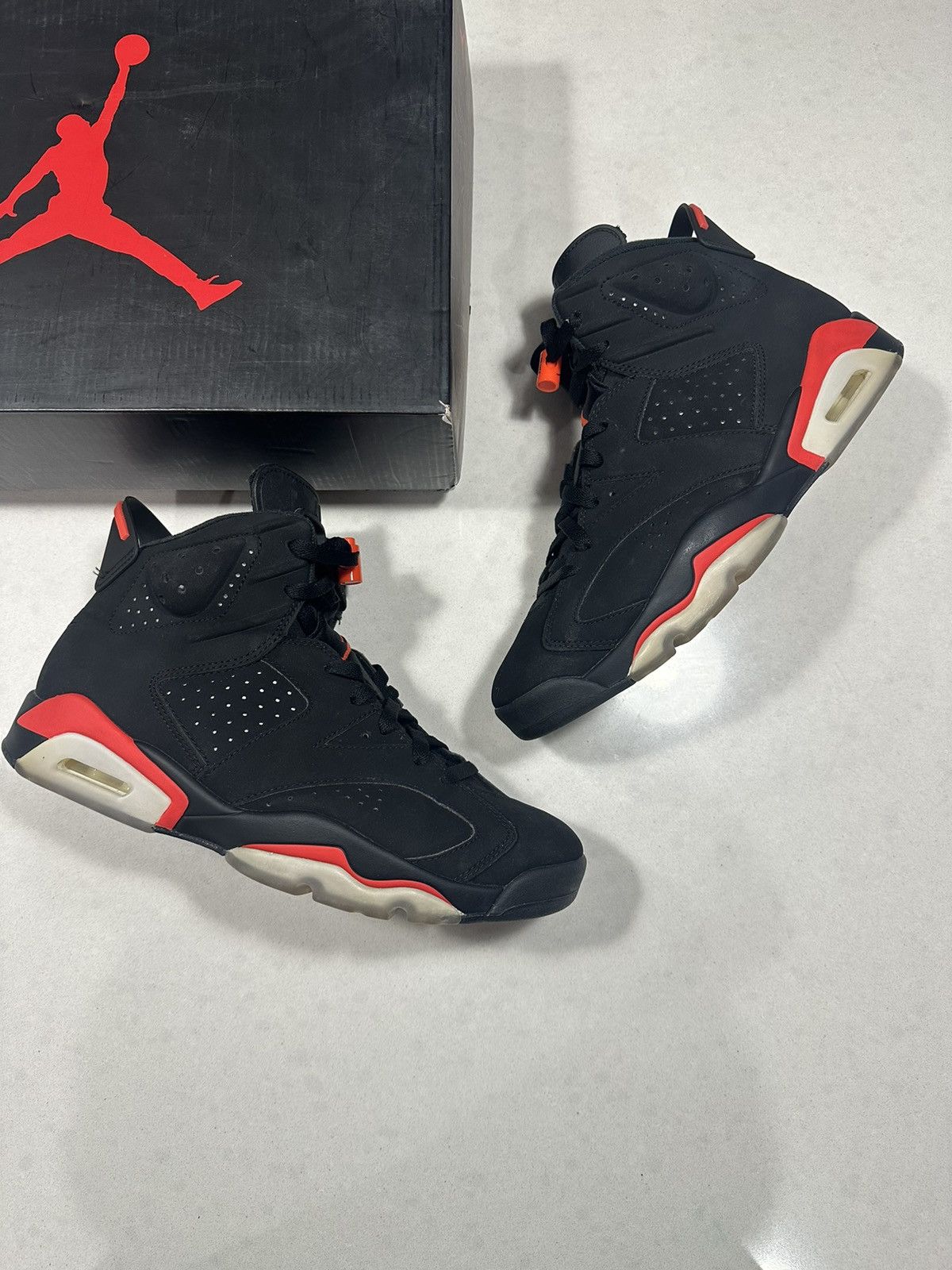 image of Jordan Nike Jordan 6 Retro “Infd” (2019) Shoes in Black, Men's (Size 9.5)