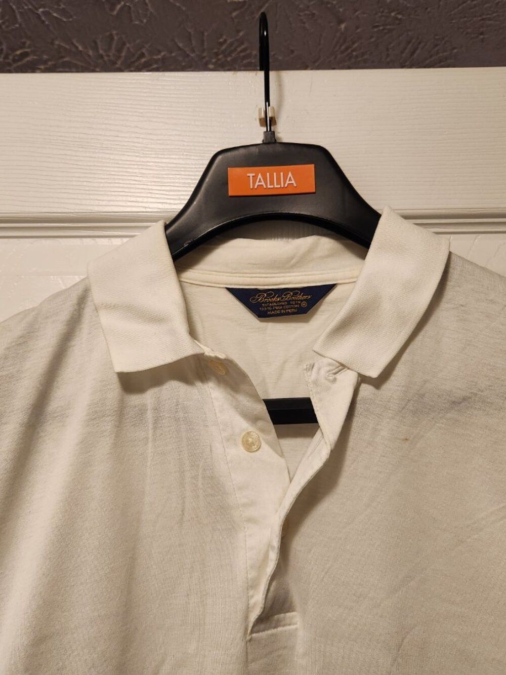 Brooks Brothers brooks brothers men's white 100%pima cotton polo shirt M Size US M / EU 48-50 / 2 - 2 Thumbnail