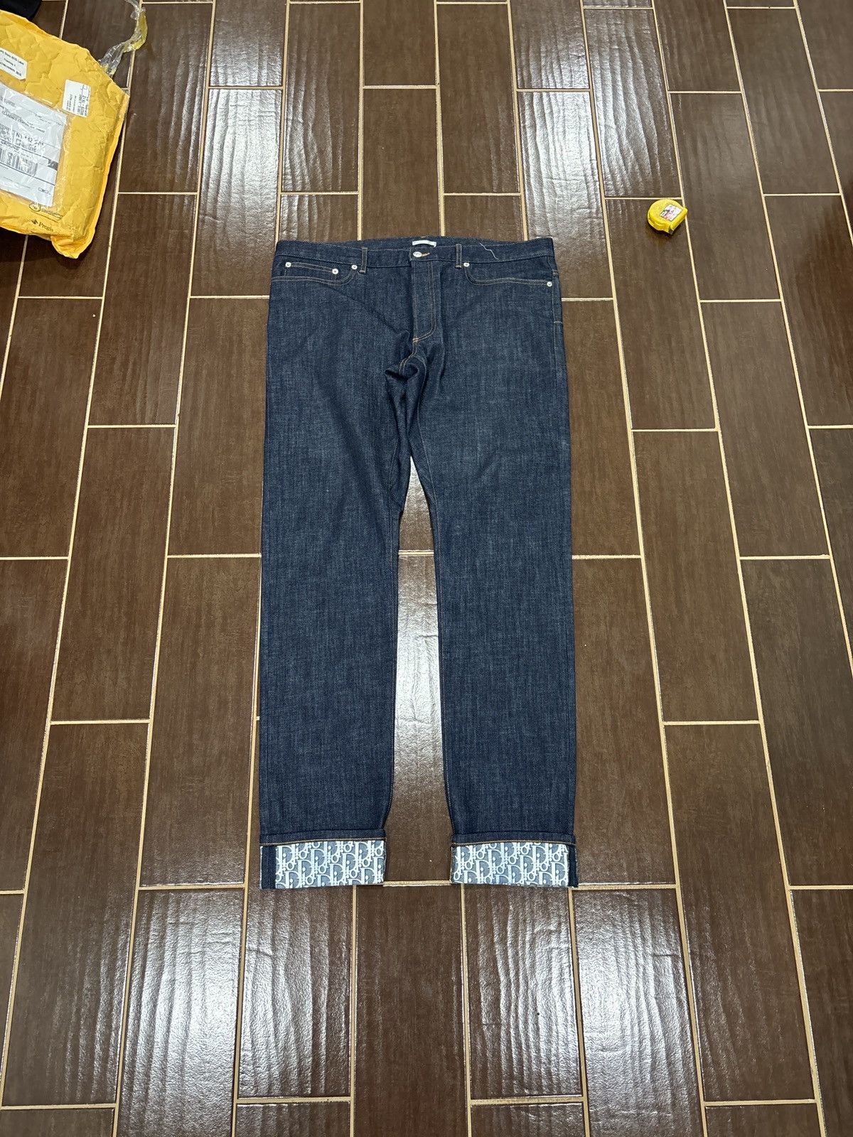 Dior LIGHT USED Dior Oblique Denim Slim Jeans Size 38 Size US 38 / EU 54 - 1 Thumbnail