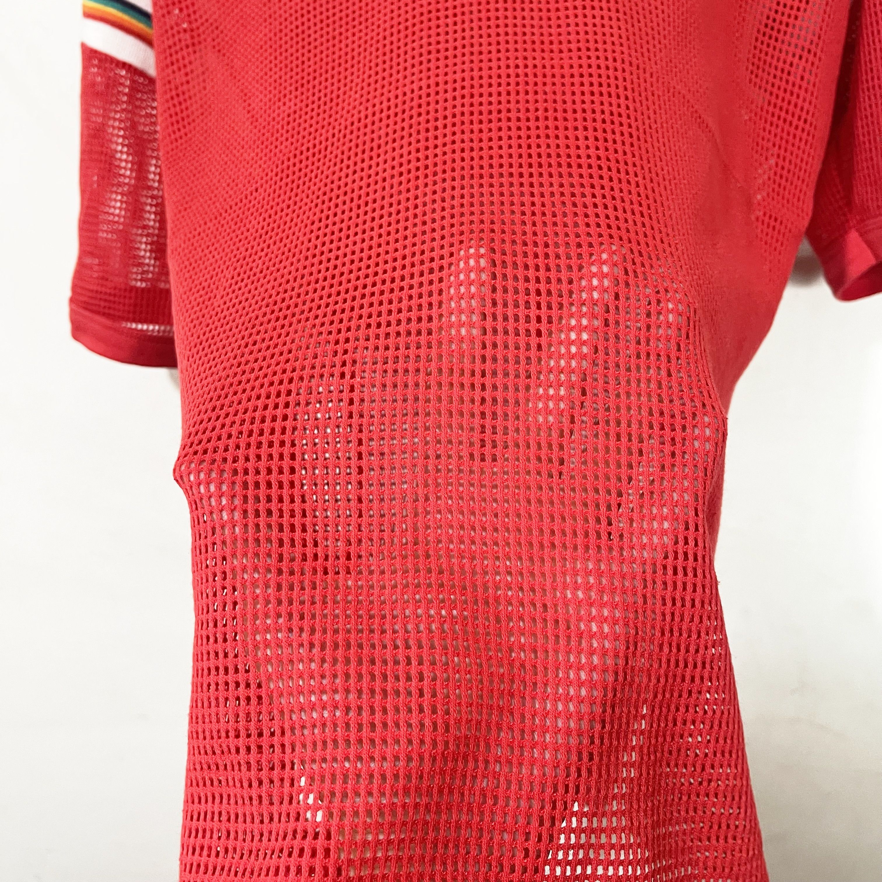 Vintage Vintage 80s USA Made Mesh Knit Football Jersey Size US M / EU 48-50 / 2 - 2 Thumbnail