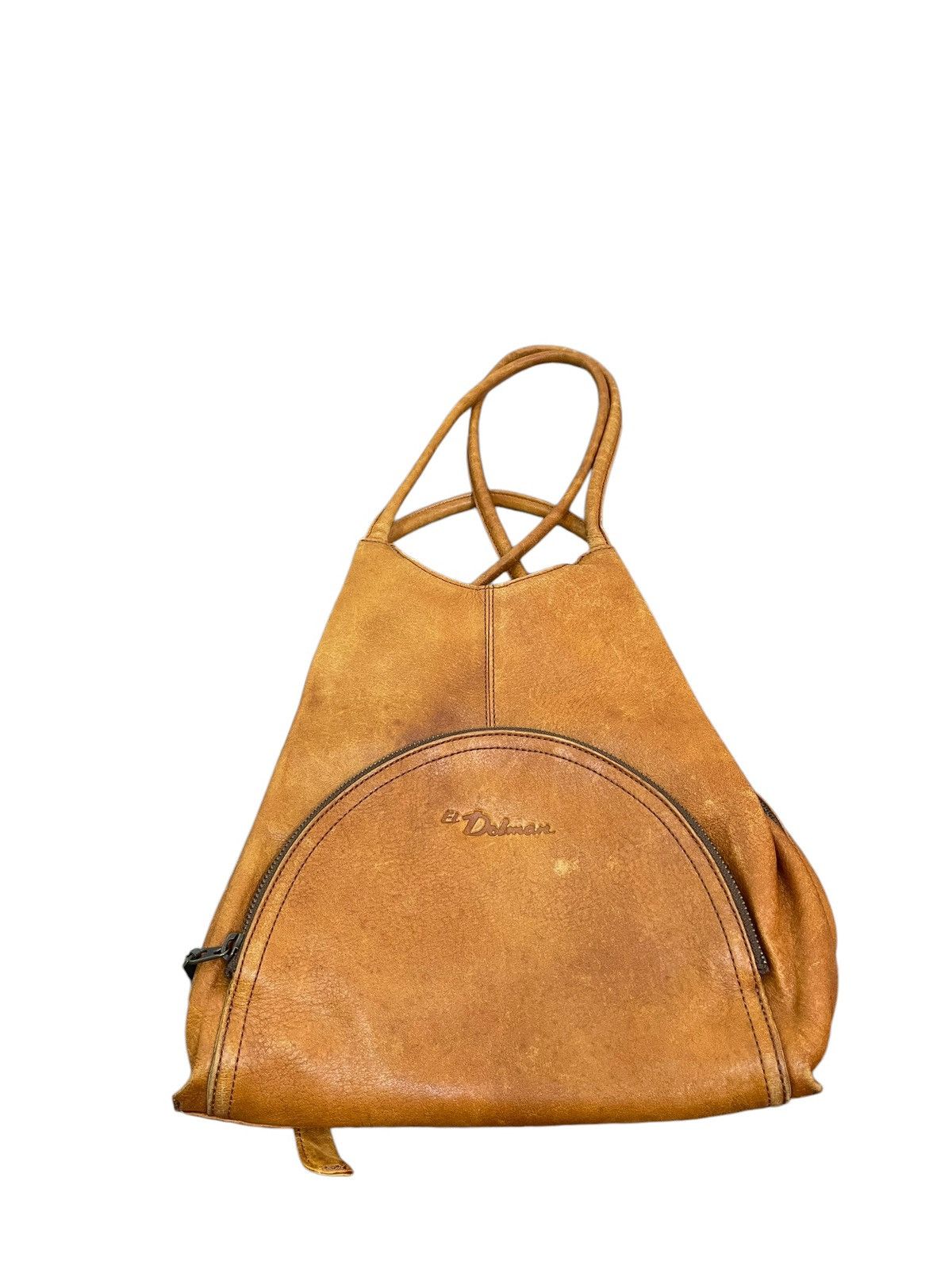 Japanese Brand Full Leather Vtg El Domain Backpack Bag 1🟩1 Size ONE SIZE - 5 Thumbnail