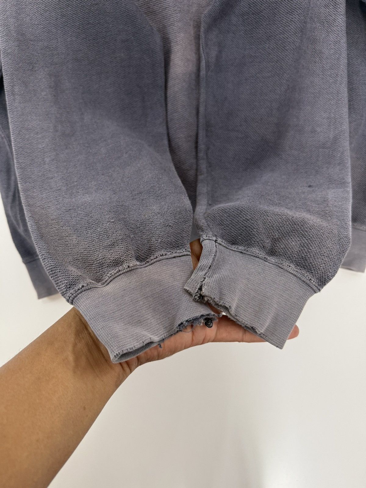 Andre Courreges 🔥 80s Courréges Homme Paris Faded Valour Distressed Sweat Size US M / EU 48-50 / 2 - 6 Thumbnail