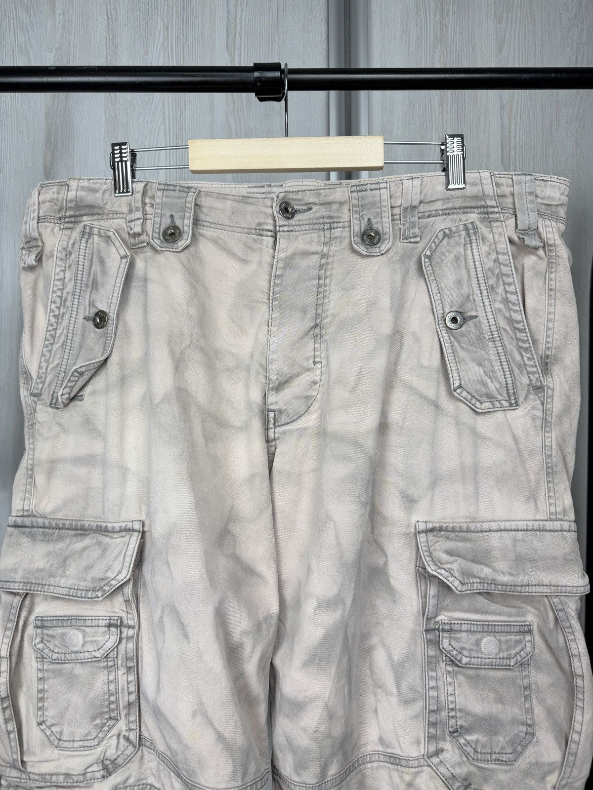 Dolce & Gabbana Dolce & Gabbana y2k beige fade utility military cargo shorts Size US 38 / EU 54 - 4 Thumbnail