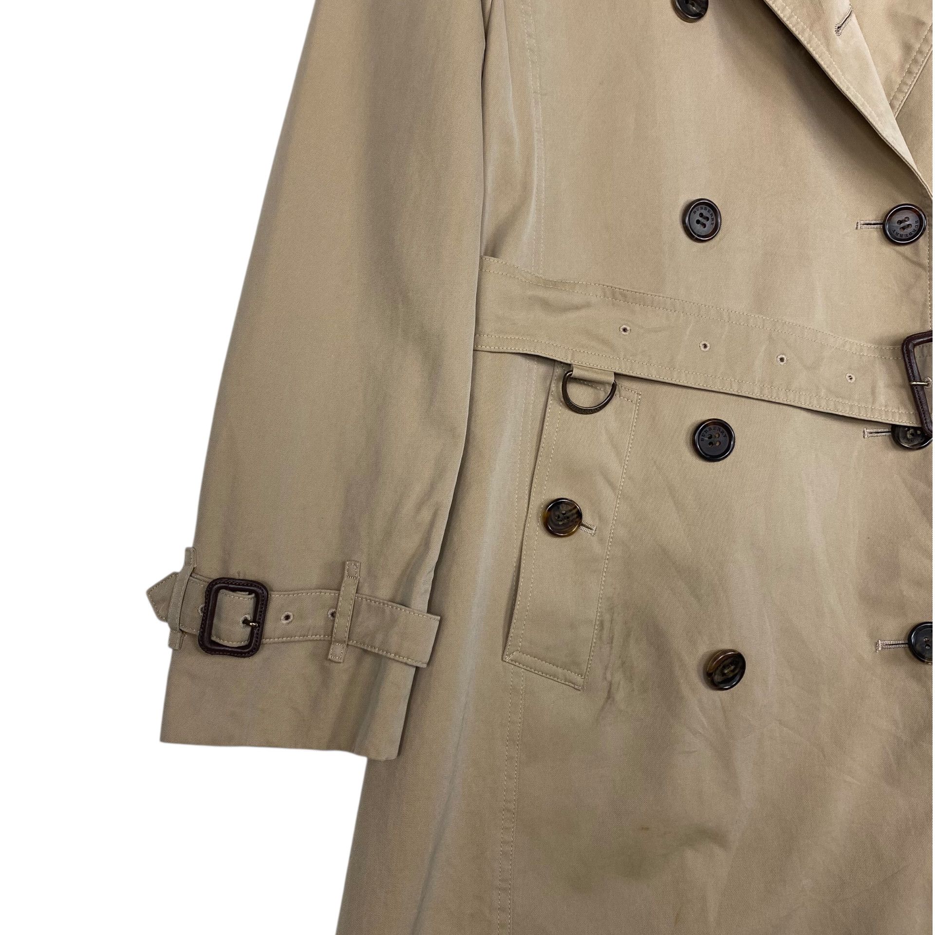 Burberry 💥 BURBERRY DOUBLE BRESTED BIEGE BELTED COAT Size US S / EU 44-46 / 1 - 9 Thumbnail