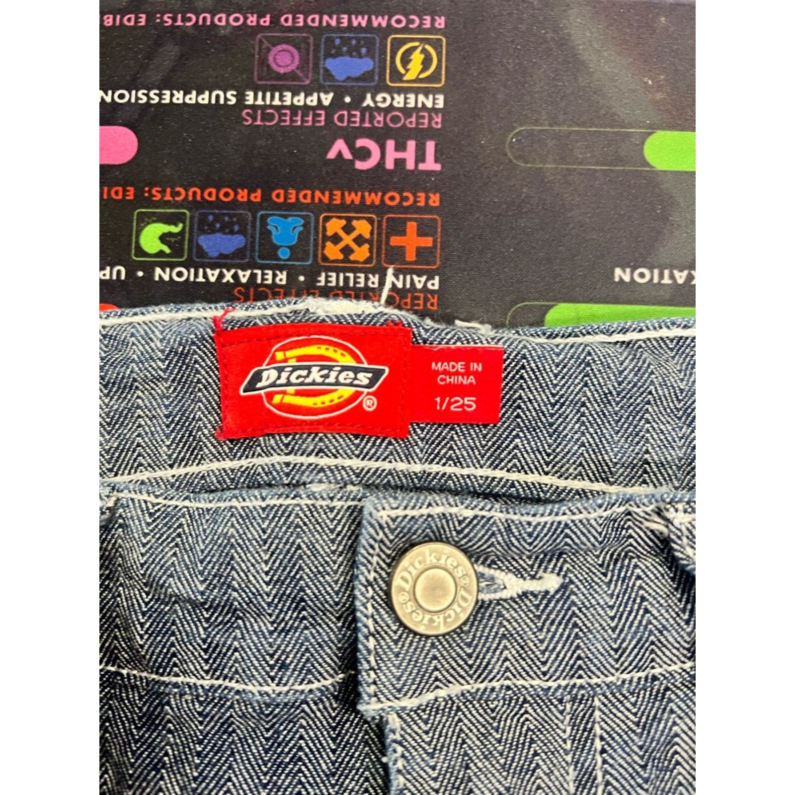 Dickies Dickies Herringbone Carpenter Blue Pants Size 28" / US 6 / IT 42 - 3 Thumbnail