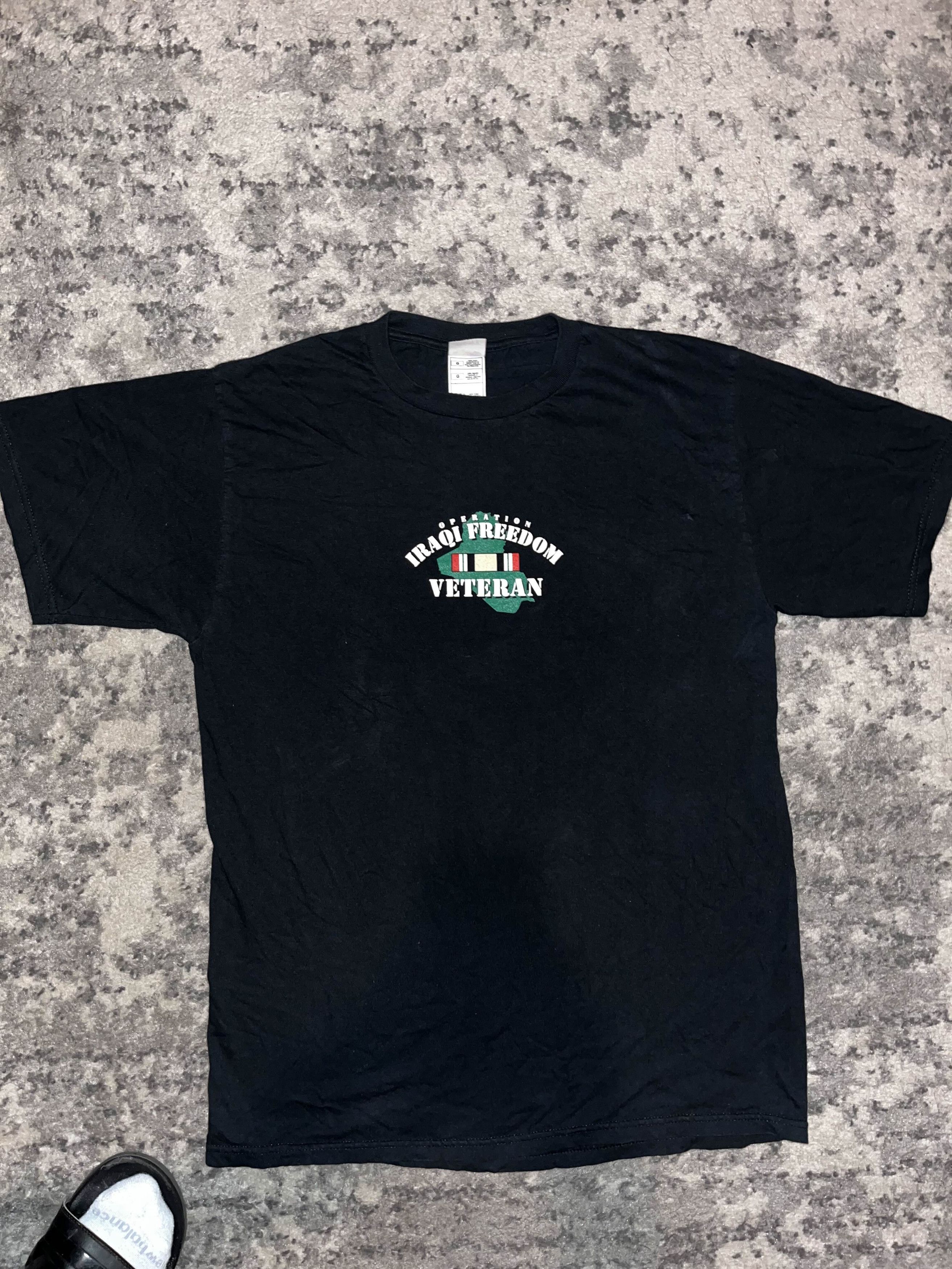 Vintage 00s Operation Iraqi Freedom Veteran Shirt Size US L / EU 52-54 / 3 - 3 Thumbnail