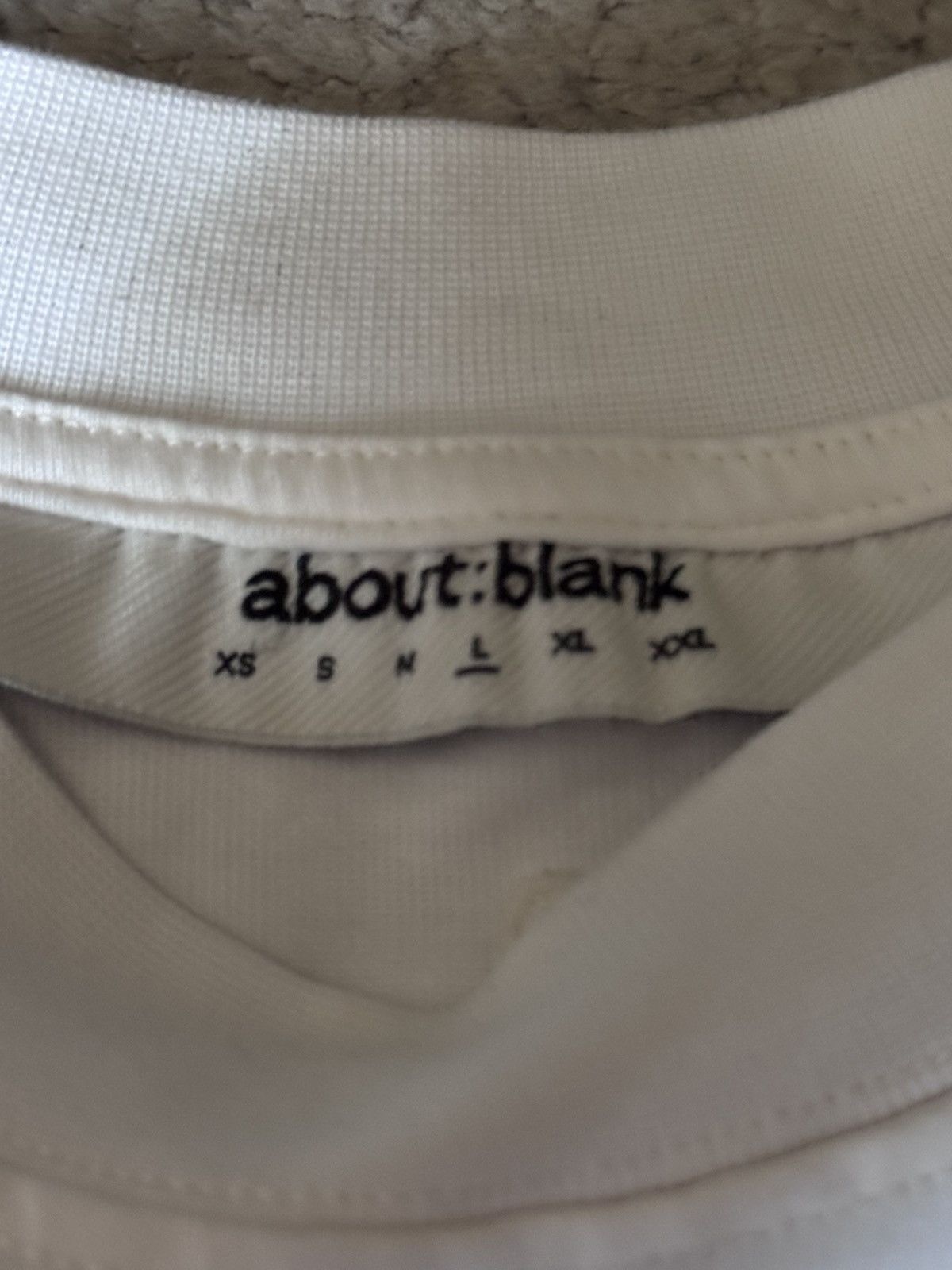 About:Blank About:Blank White T-Shirt Large Size US L / EU 52-54 / 3 - 2 Thumbnail