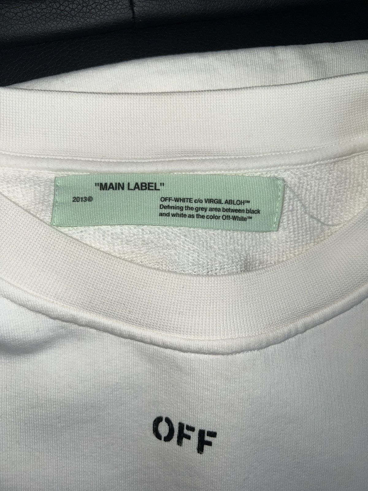 Off-White Off-White 2013 Floral Arrows Logo White Crewneck Size US M / EU 48-50 / 2 - 5 Thumbnail