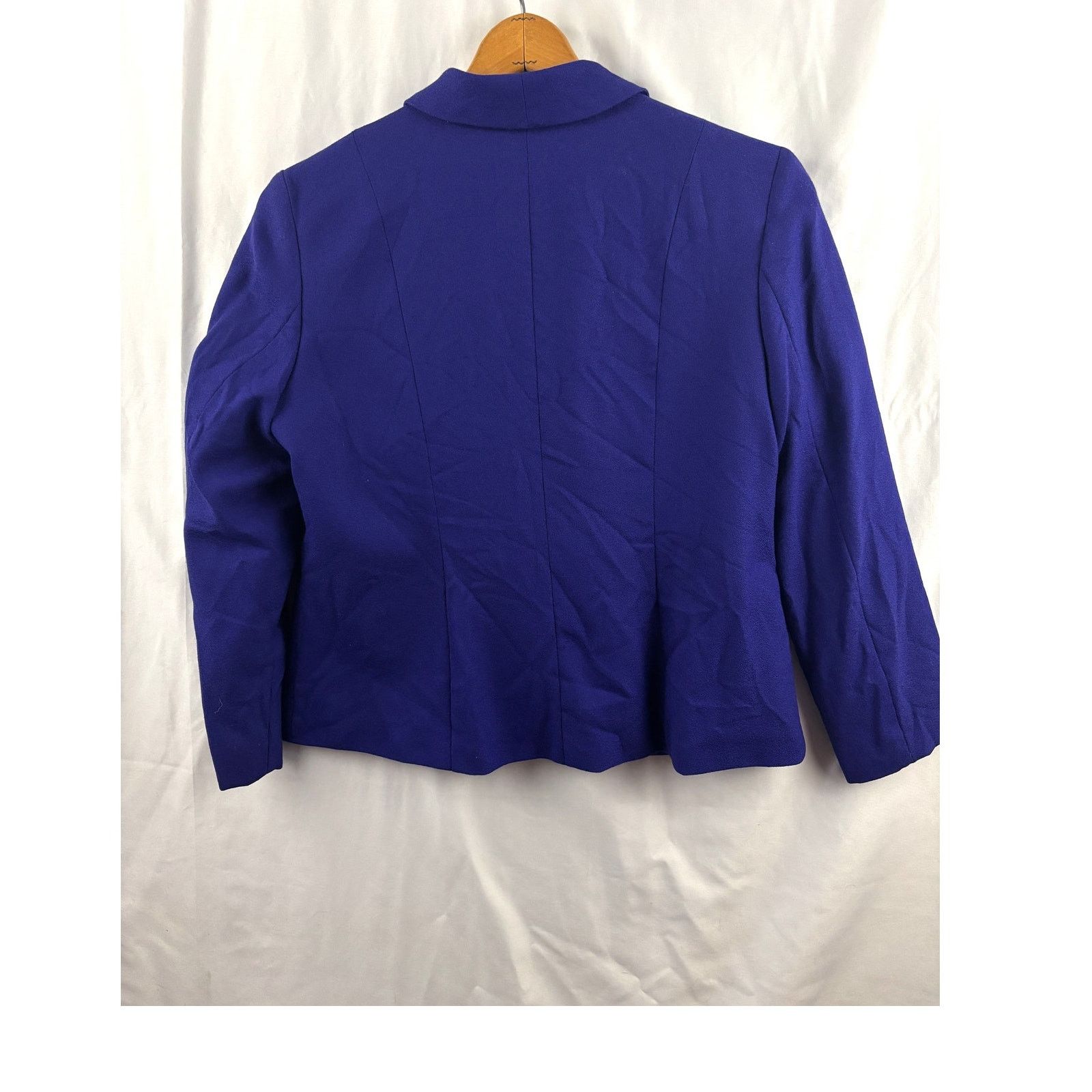 Pendleton VTG 1990s Pendleton Wool Blazer Jacket One-Button Blue 14 Size XL / US 12-14 / IT 48-50 - 13 Thumbnail