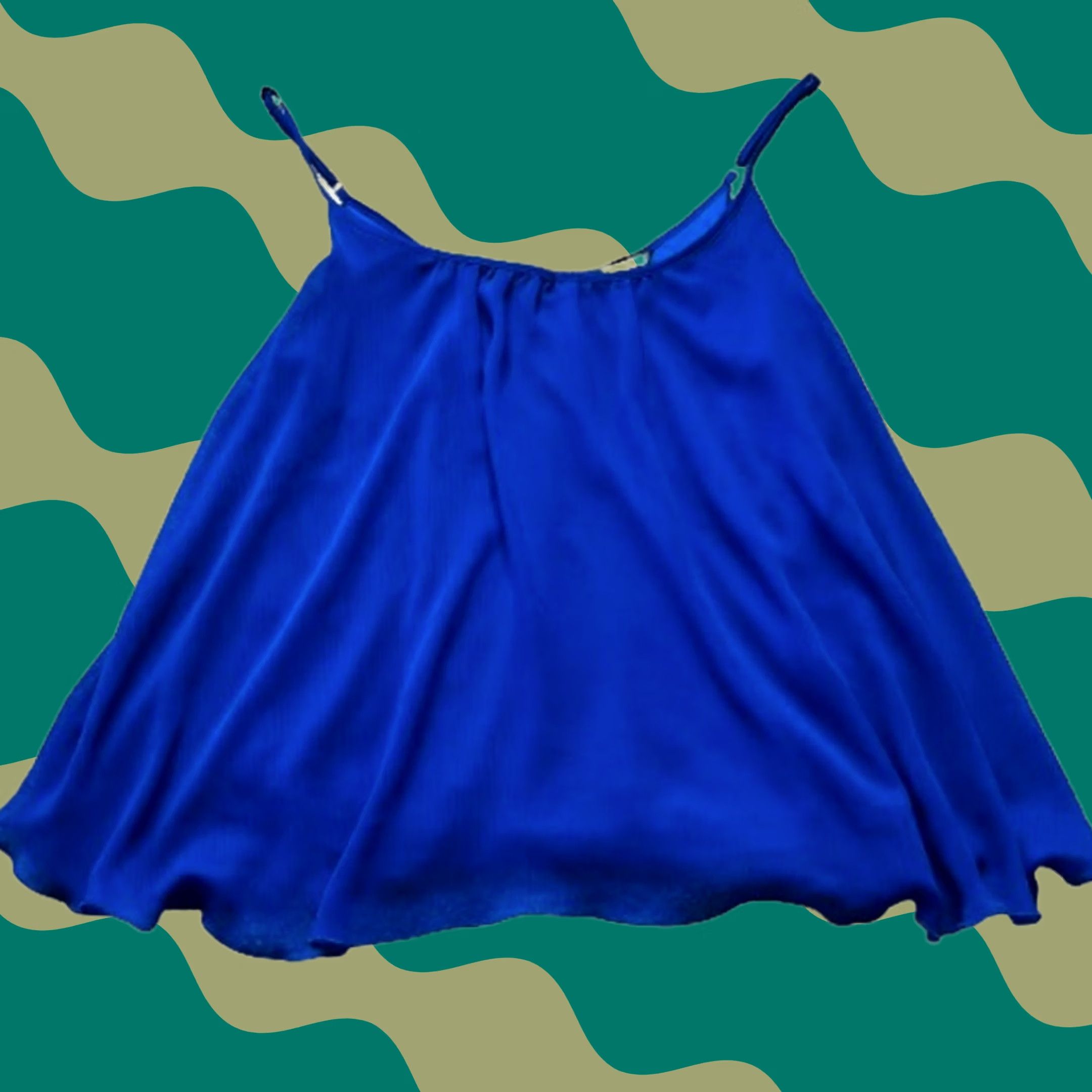 Express Express Dress Womens L Blue Flow Spaghetti Strap Tank Top Size L / US 10 / IT 46 - 1 Thumbnail