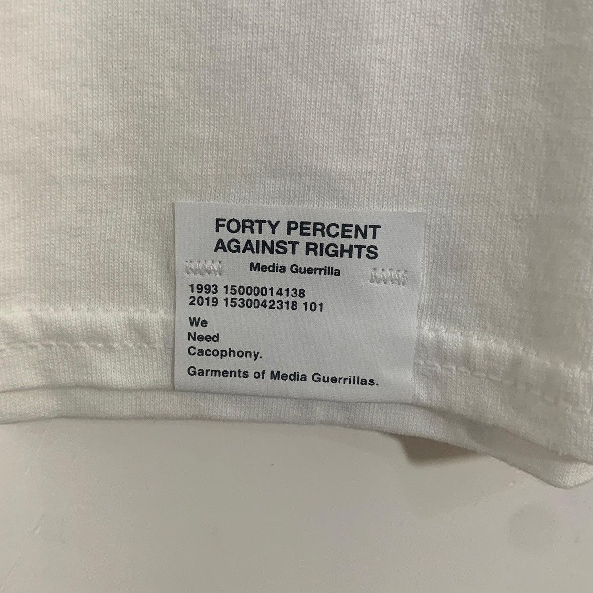 FPAR Fpar Banner Outline Tee - White Size US L / EU 52-54 / 3 - 3 Thumbnail