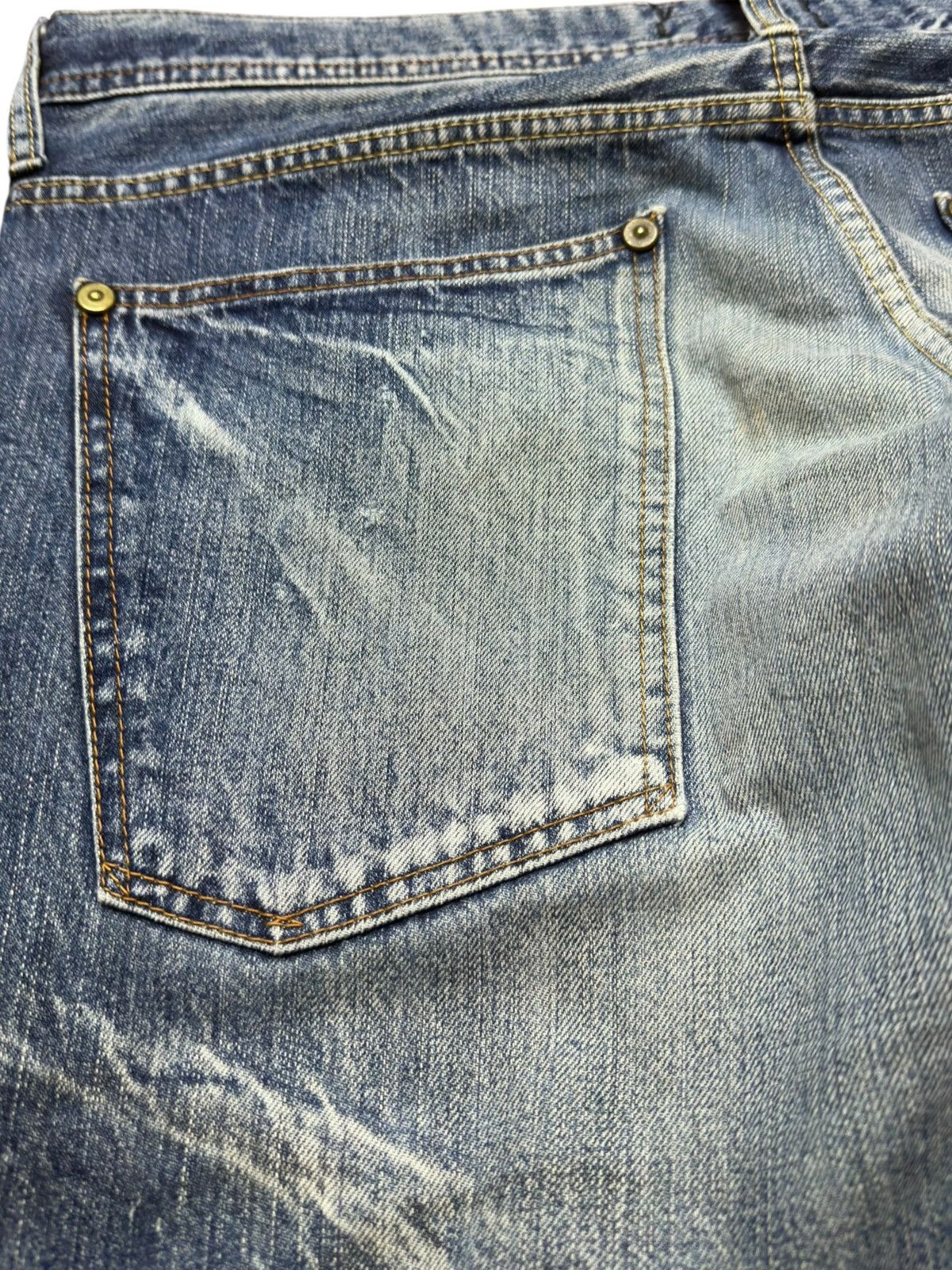 J.M. Weston Vintage Westborn Clawmark Ripped Distressed Denim Size US 38 / EU 54 - 6 Thumbnail