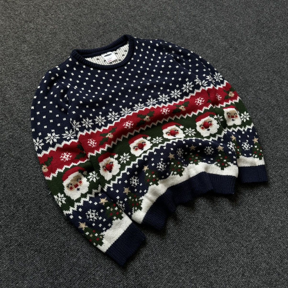 Aran Isles Knitwear VTG Kids Man Lily & Dan 11-12 Years Knit Wool Sweater Y2K Size US XXS / EU 40 - 2 Thumbnail