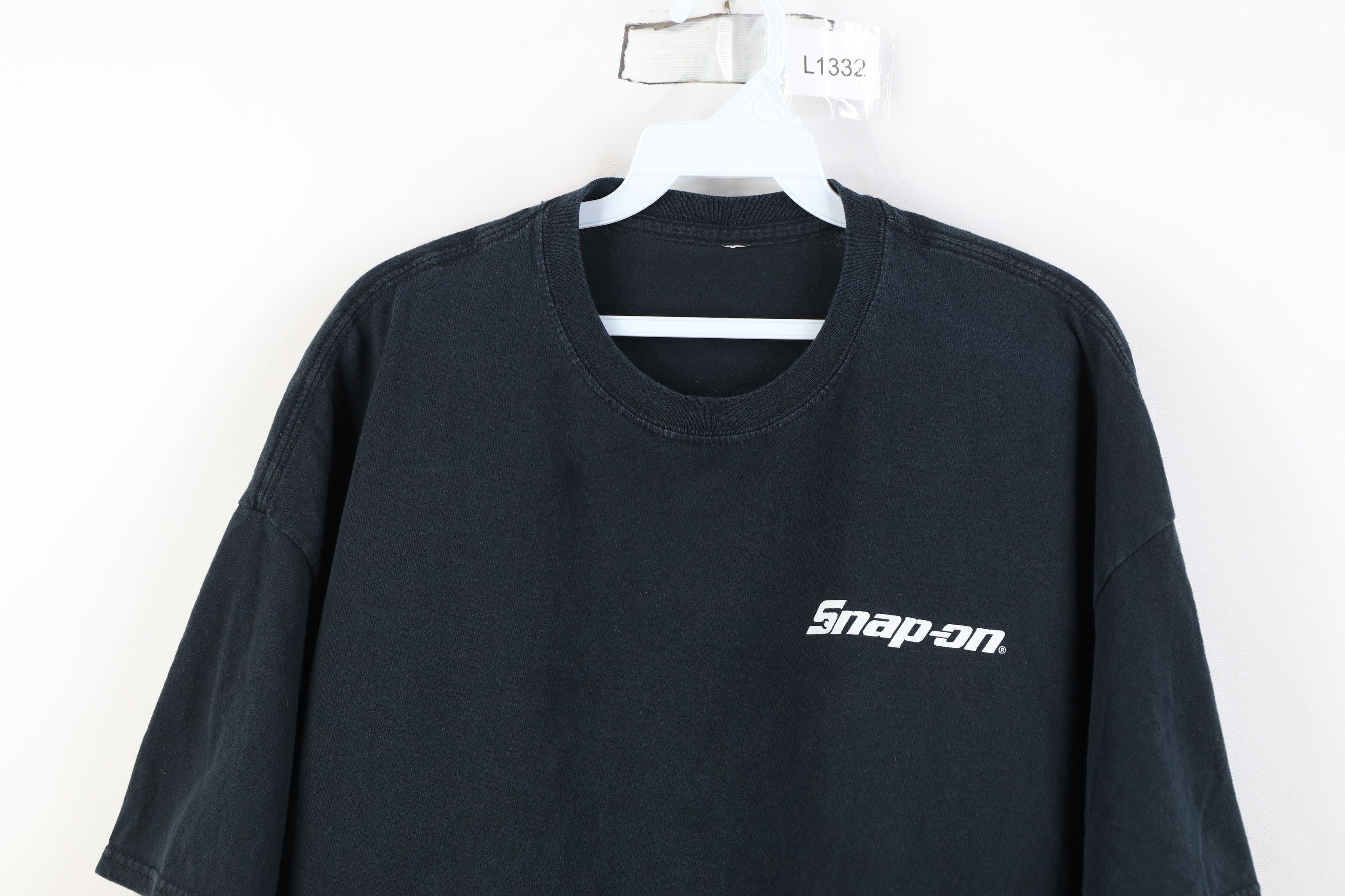 Vintage Vintage Snap On Tools Spell Fire Flames Car Racing T-Shirt Size US XL / EU 56 / 4 - 2 Thumbnail