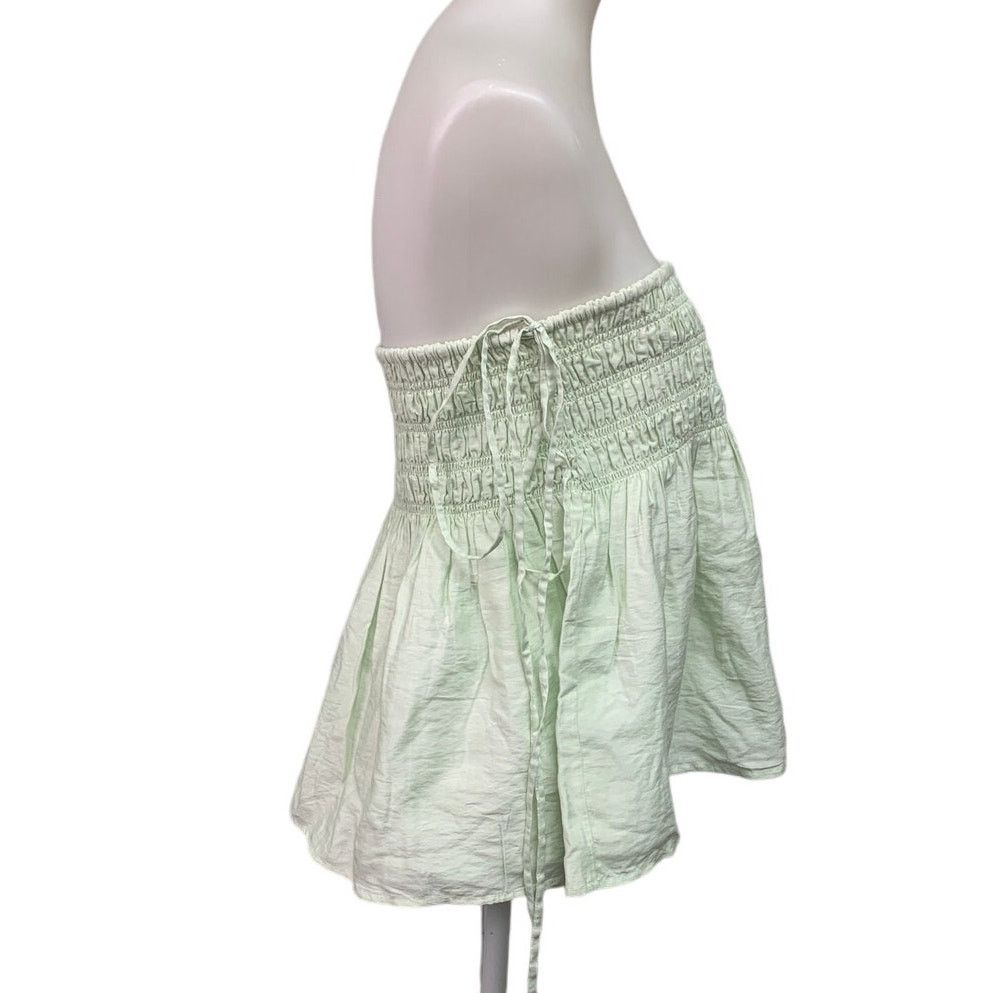 American Eagle Outfitters New American Eagle Womens Med Green Adjustable Smocked Top Size M / US 6-8 / IT 42-44 - 3 Thumbnail