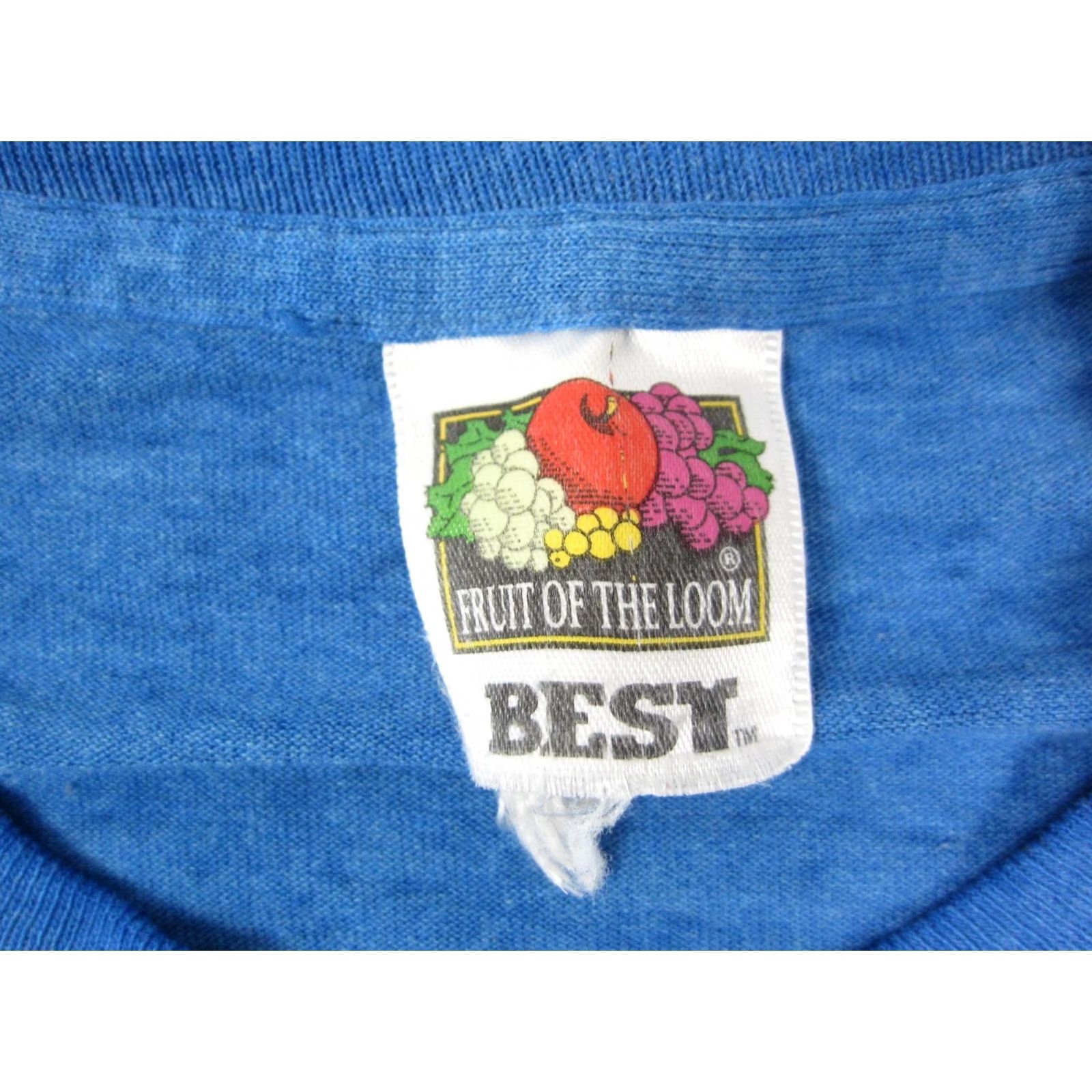 Fruit Of The Loom VINTAGE Fruit of the Loom Shirt Mens Medium Blue Pocket Electrician Electric 90s Size US M / EU 48-50 / 2 - 6 Thumbnail