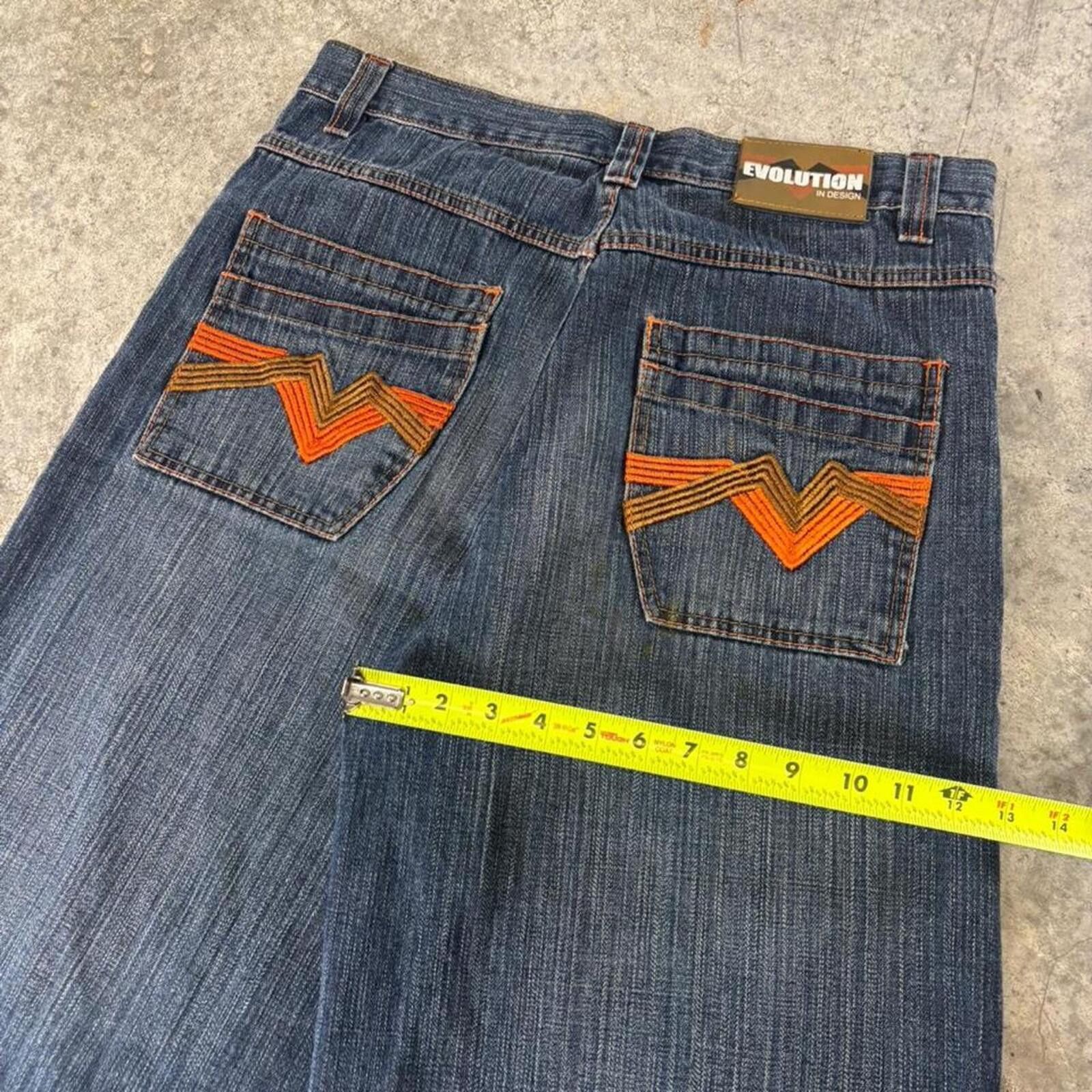 Southpole Evolution Y2K Wide Leg Baggy Skatewear Jorts Vintage Size US 36 / EU 52 - 3 Thumbnail