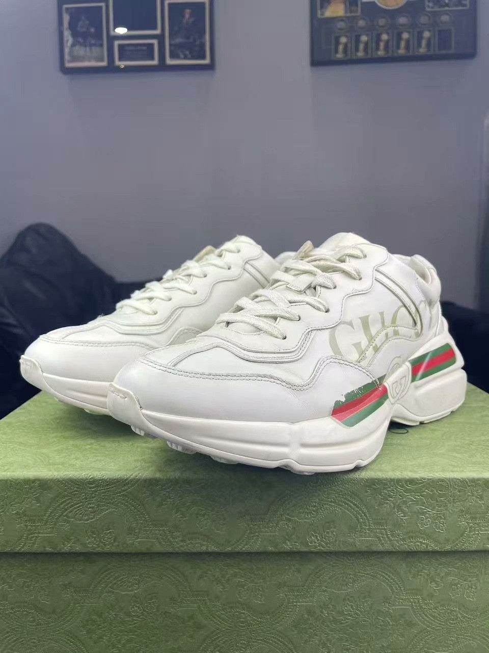 Gucci Gucci Printed Lowtop Sneakers 40 Men Size US 7.5 / EU 40-41 - 1 Thumbnail