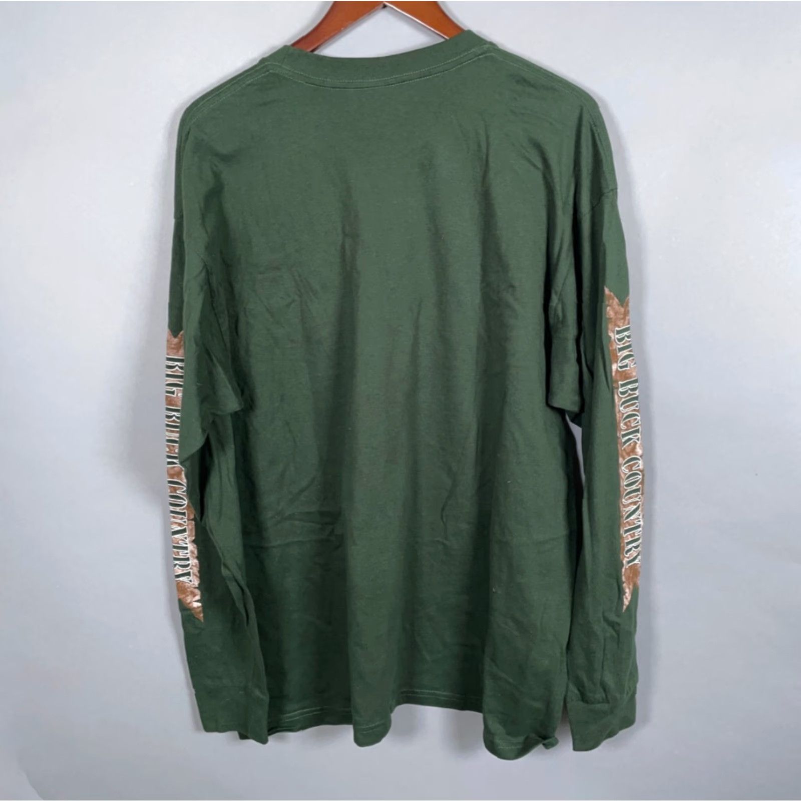 Vintage VINTAGE Keya Men’s Long Sleeve T-Shirt XL Dark Green Whitetail Deer Nature Outdoor Animal Graphic 90s Size US XL / EU 56 / 4 - 2 Thumbnail