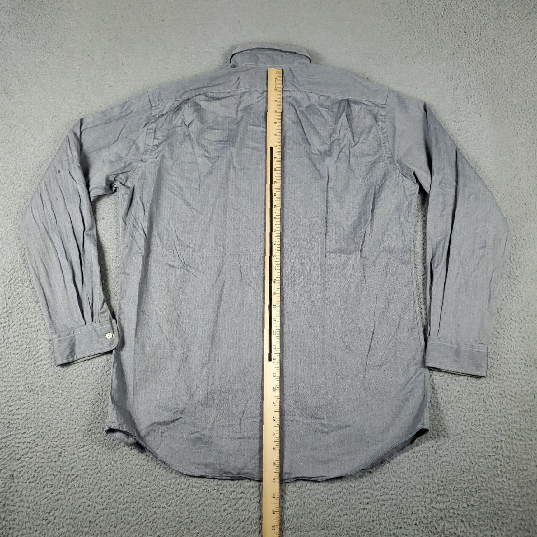 Ralph Lauren Ralph Lauren Gray Button-Up Shirt Mens Medium Long Sleeve Regular Fit Size US M / EU 48-50 / 2 - 7 Thumbnail