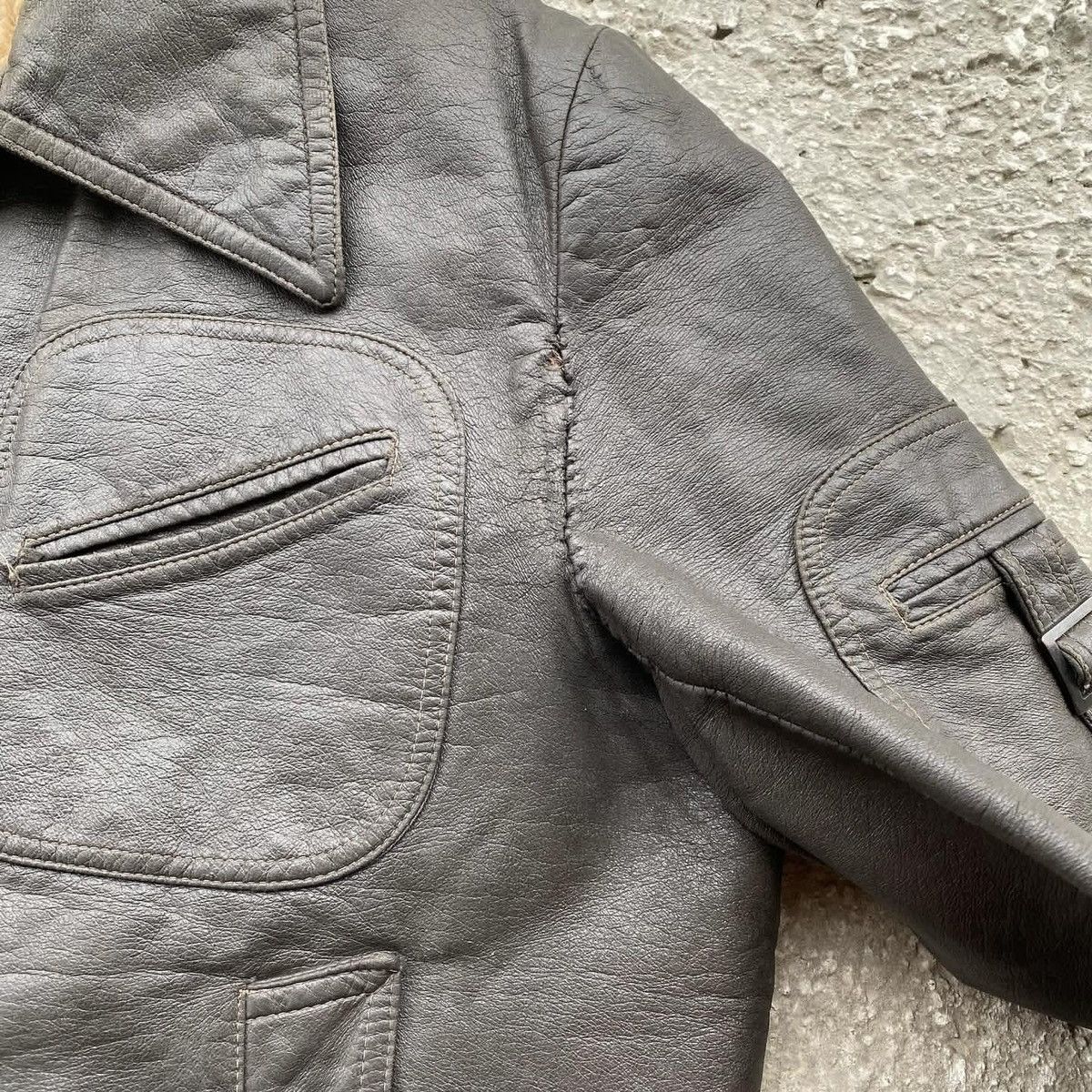 Japanese Brand × Leather Vintage Leather Jacket Size US M / EU 48-50 / 2 - 8 Thumbnail