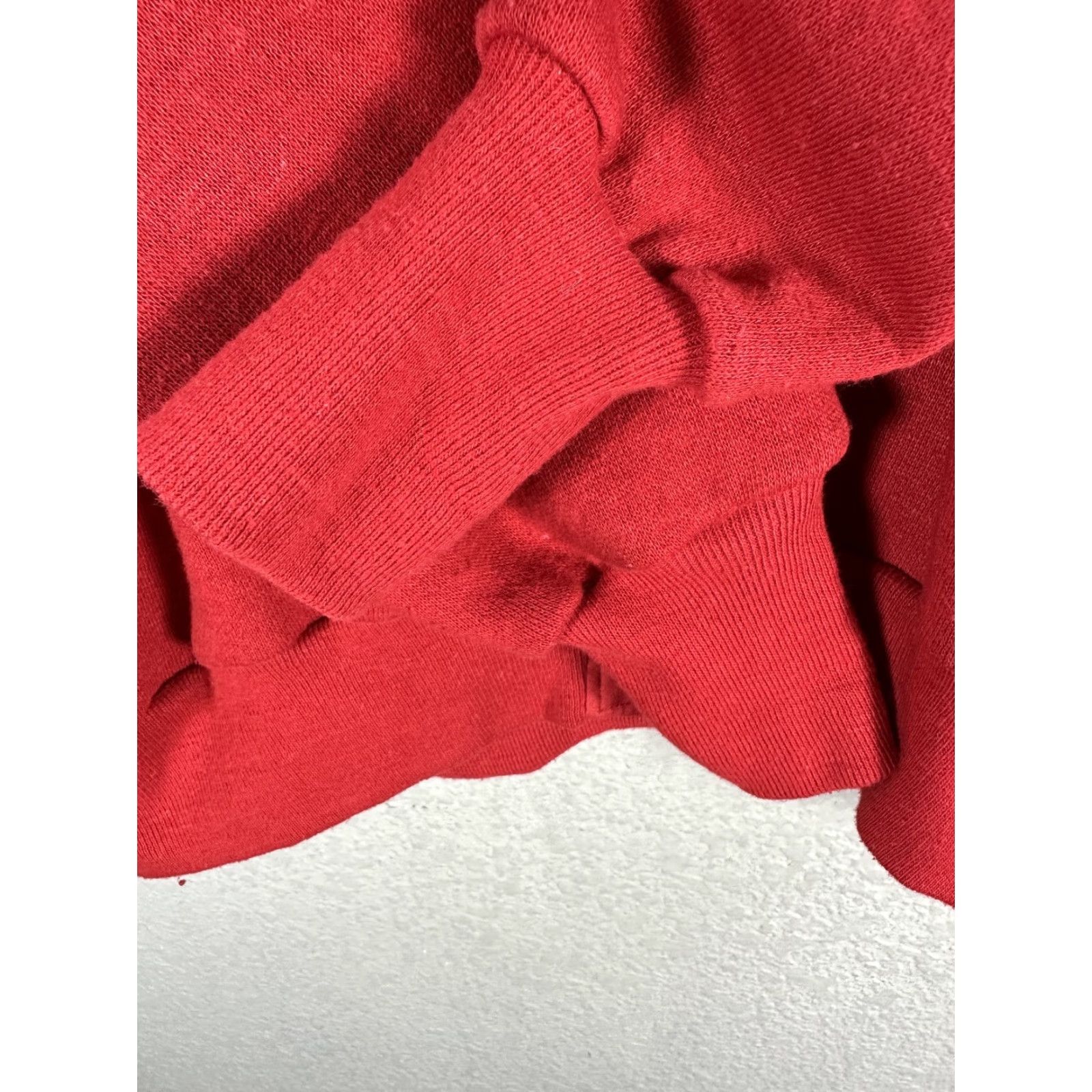 Vintage Vtg Healthknit Red Microfloral Jacket Lined Snap Buttons Lace Trim Long Sleeve Cotton Blend Women Size L Size L / US 10 / IT 46 - 5 Thumbnail