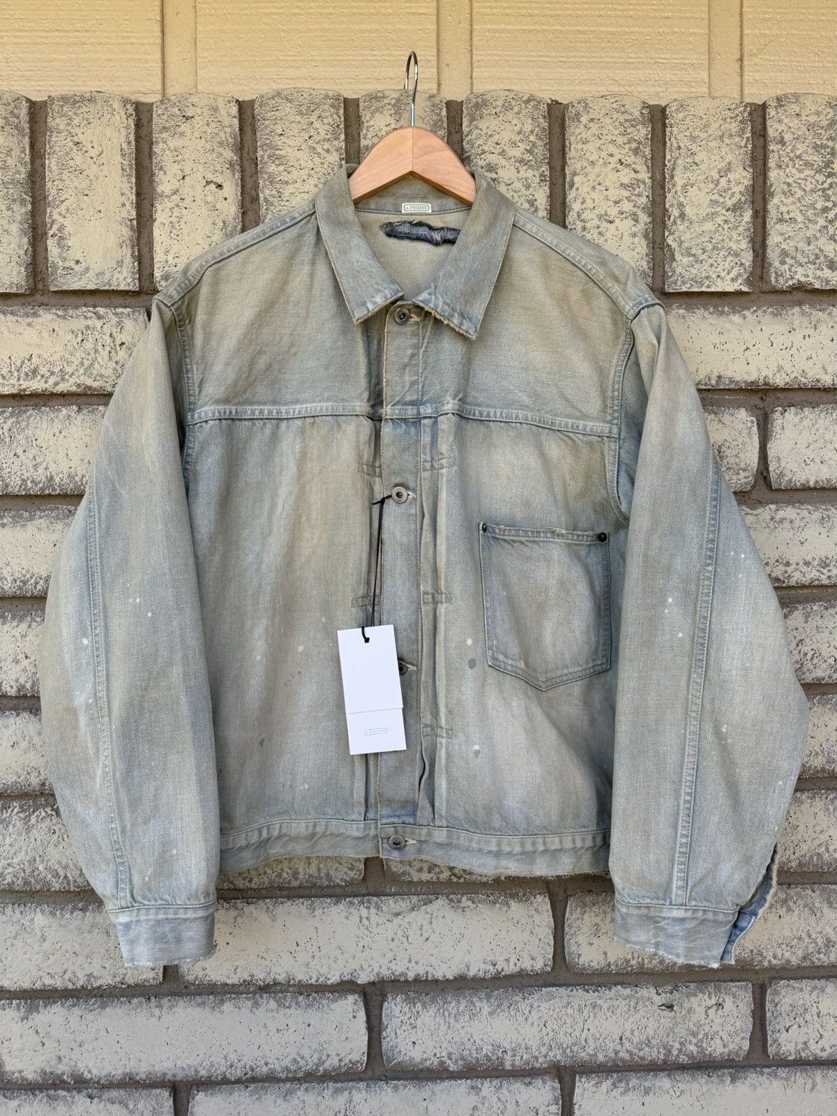 A.PRESSE A.PRESSE 1st Type Denim Jacket - bleach processing | Grailed