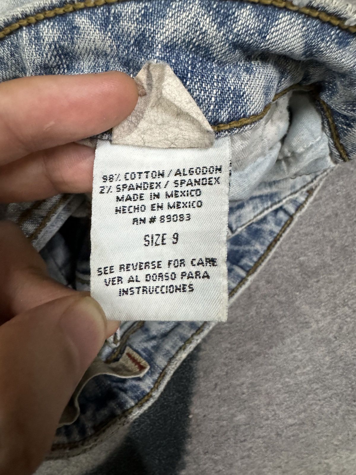 Japanese Brand Vintage Flare Jeans Stone Wash Jeans Faded Wash Jeans Japan Size US 30 / EU 46 - 5 Thumbnail