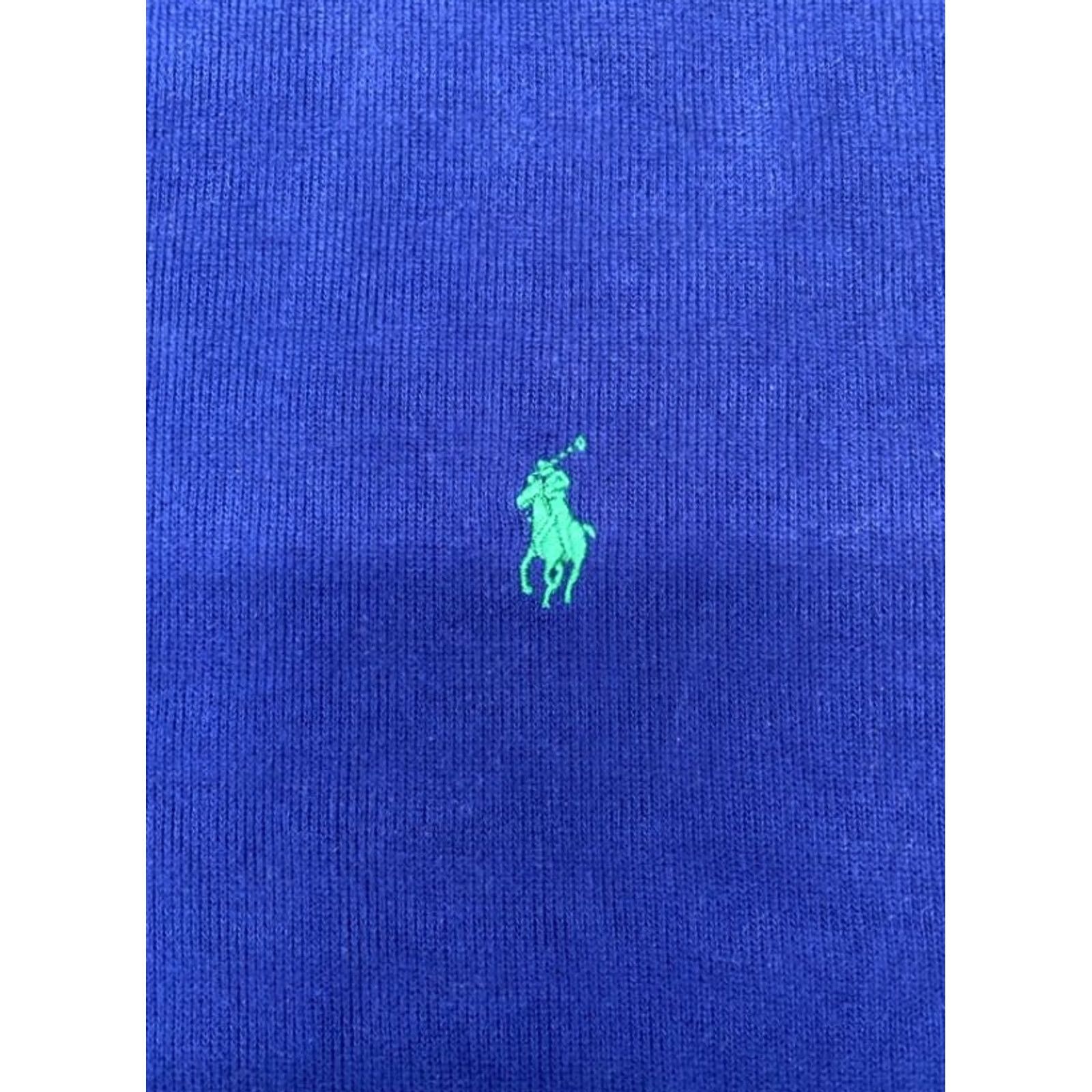 Ralph Lauren Polo Ralph Lauren 2XL Pullover Sweater 1/4 Zip Long Sleeve Blue 100% Cotton Mens Size US XXL / EU 58 / 5 - 4 Thumbnail